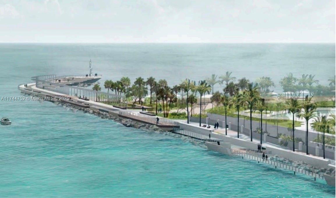 Photo of 9801 Collins Ave  #11N, Bal Harbour, Florida, 33154 - Bal Harbour pier plan by the city.
