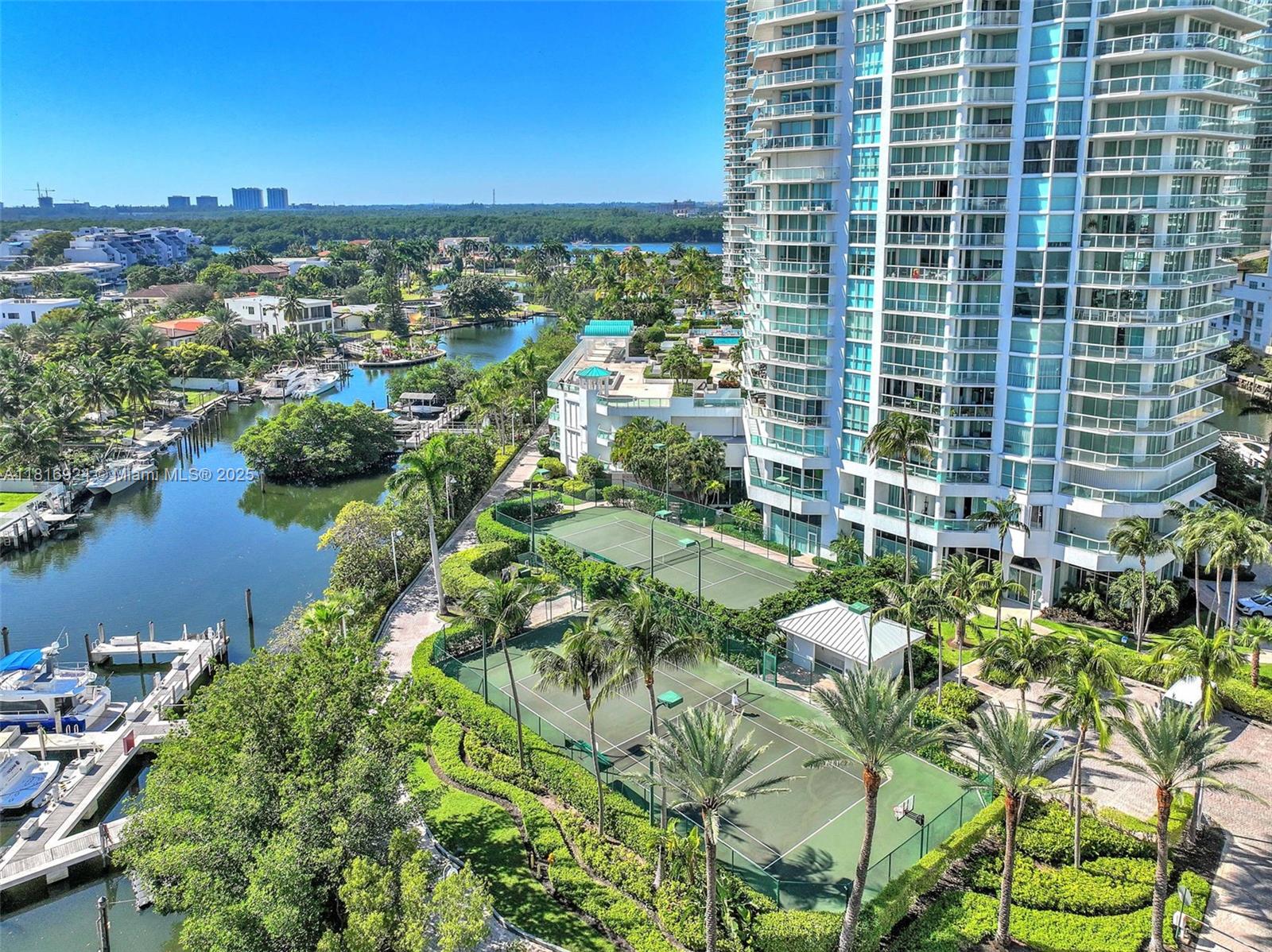 Photo of 16445 Collins Ave (Direct Ocean View /Corner Unit)  #1426, Sunny Isles Beach, Florida, 33160 - Tennis Court and dock