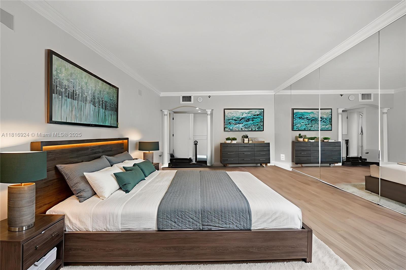 Photo of 16445 Collins Ave (Direct Ocean View /Corner Unit)  #1426, Sunny Isles Beach, Florida, 33160 - Master. Vitually staged