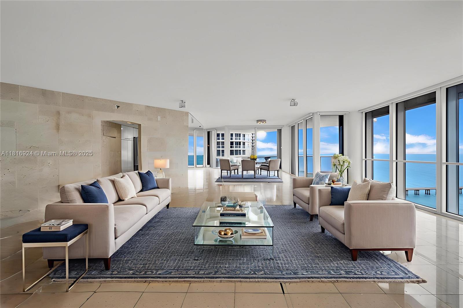 Photo of 16445 Collins Ave (Direct Ocean View /Corner Unit)  #1426, Sunny Isles Beach, Florida, 33160 - Virtually Staged