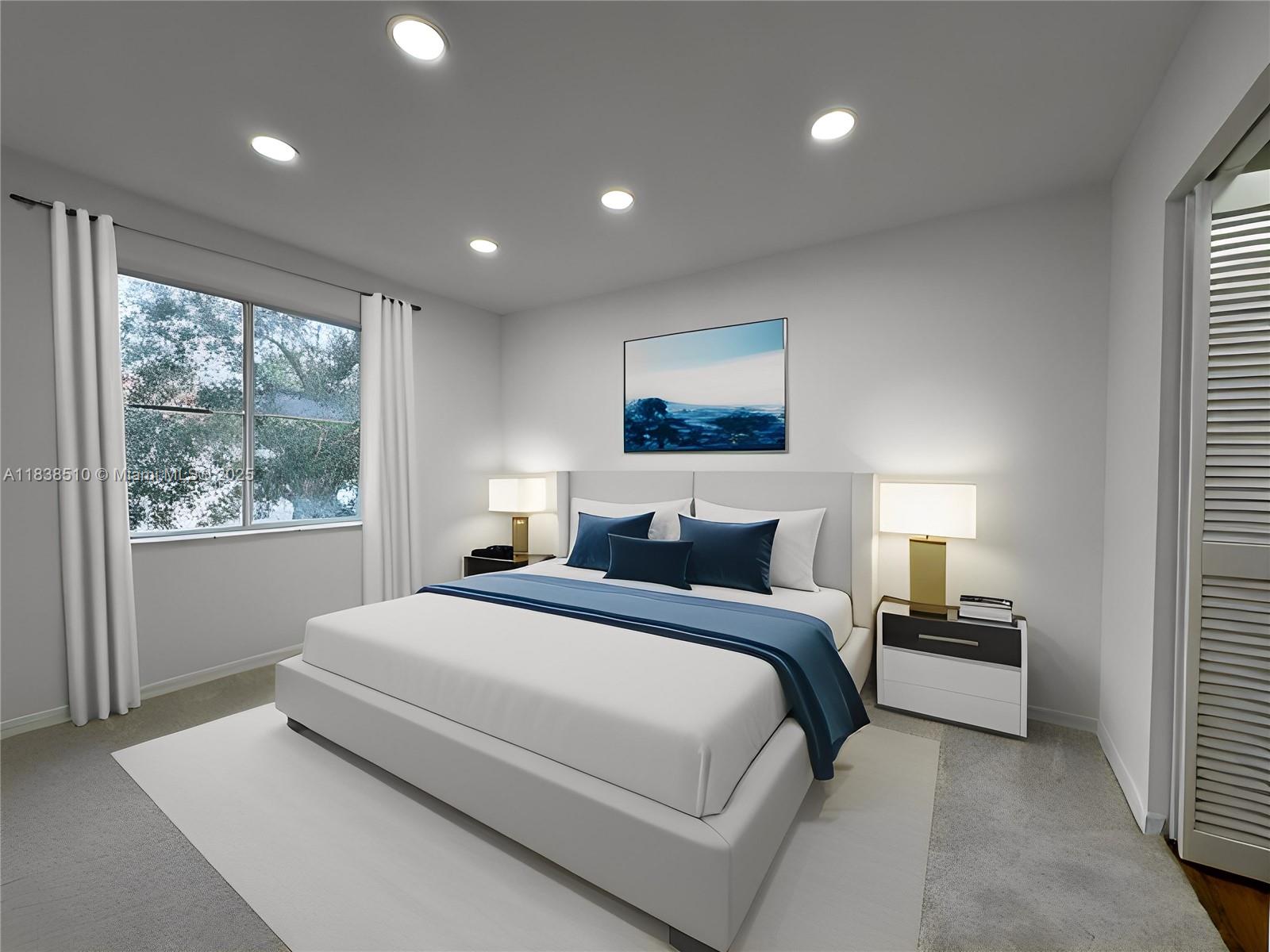 Photo of 1470 Sweetbay Way  (1470), Hollywood, Florida, 33019 - Bedroom 2 with virtual staging
