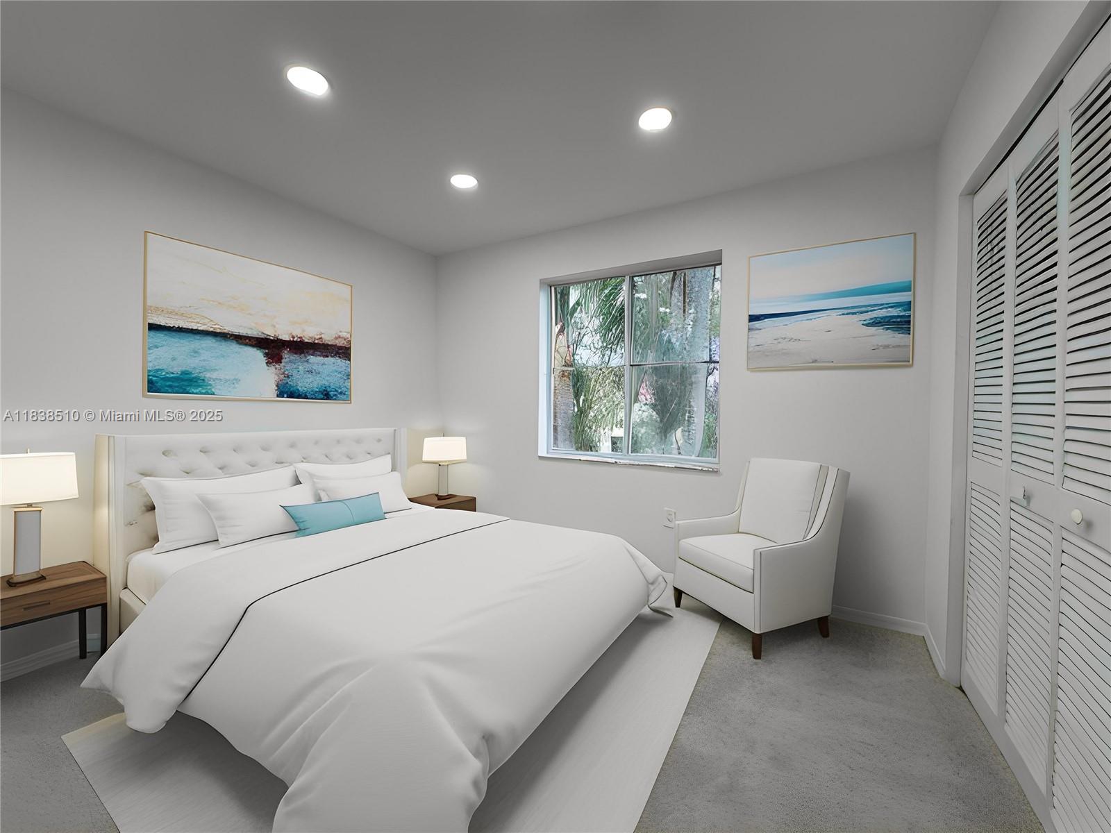 Photo of 1470 Sweetbay Way  (1470), Hollywood, Florida, 33019 - Bedroom 3 with virtual staging