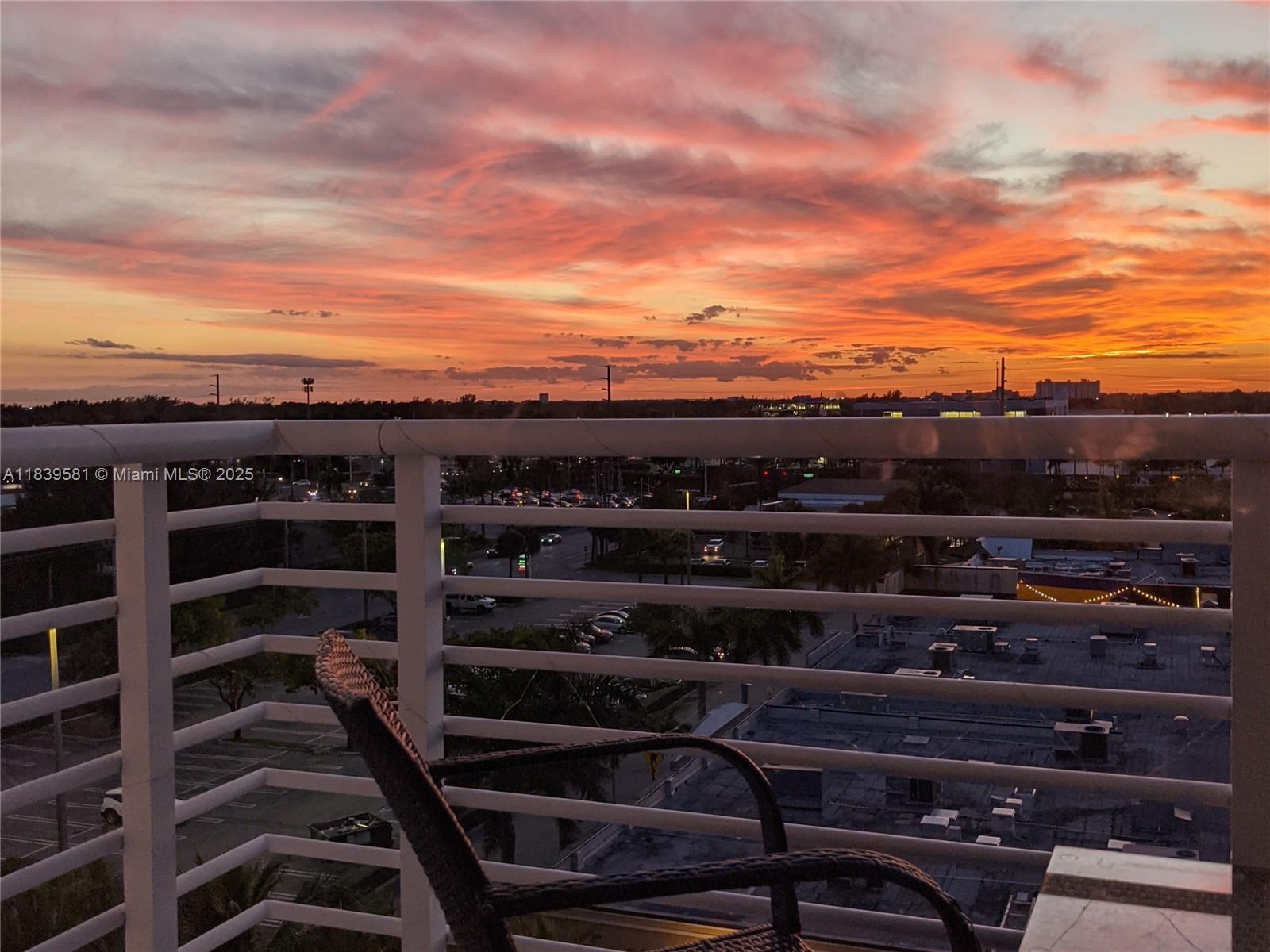 Photo of 2775 187th St #PH10, Aventura, Florida, 33180 - AMAZING SUNSET VIEWS FROM THE PENTHOUSE'S BALCONY