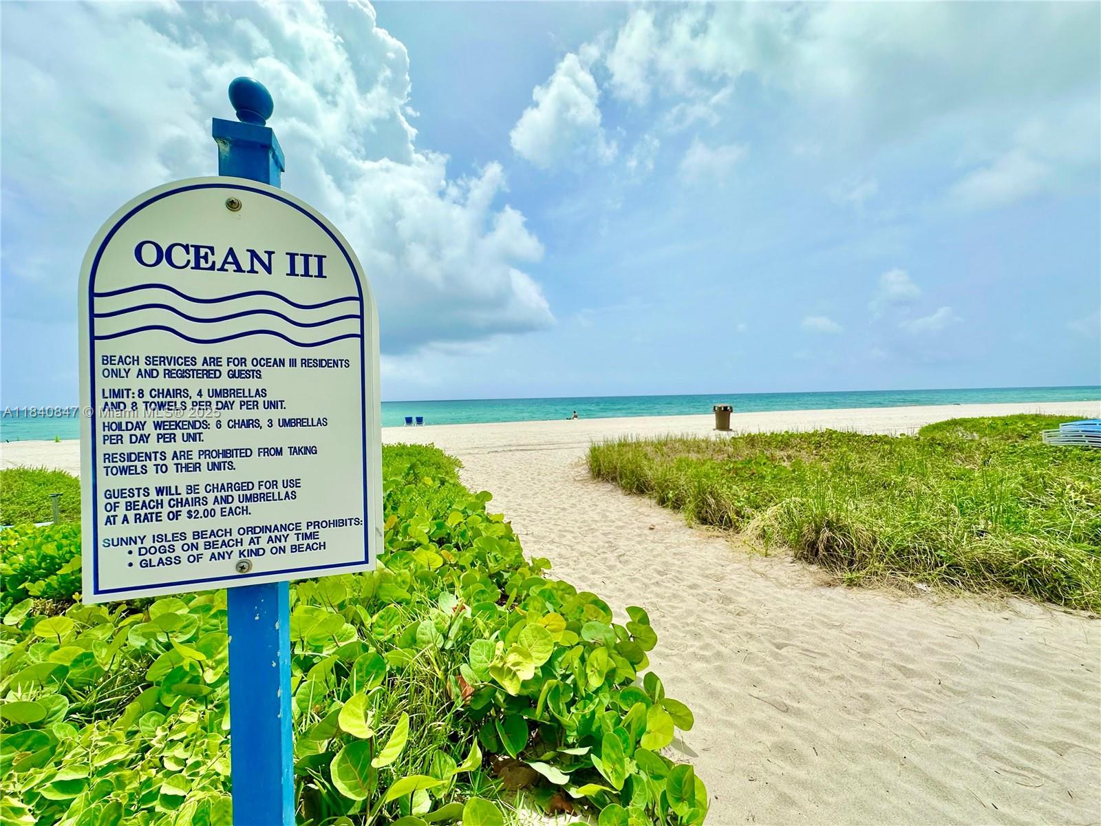 Photo of 18911 Collins Ave  #405, Sunny Isles Beach, Florida, 33160 - BEACH ACCESS