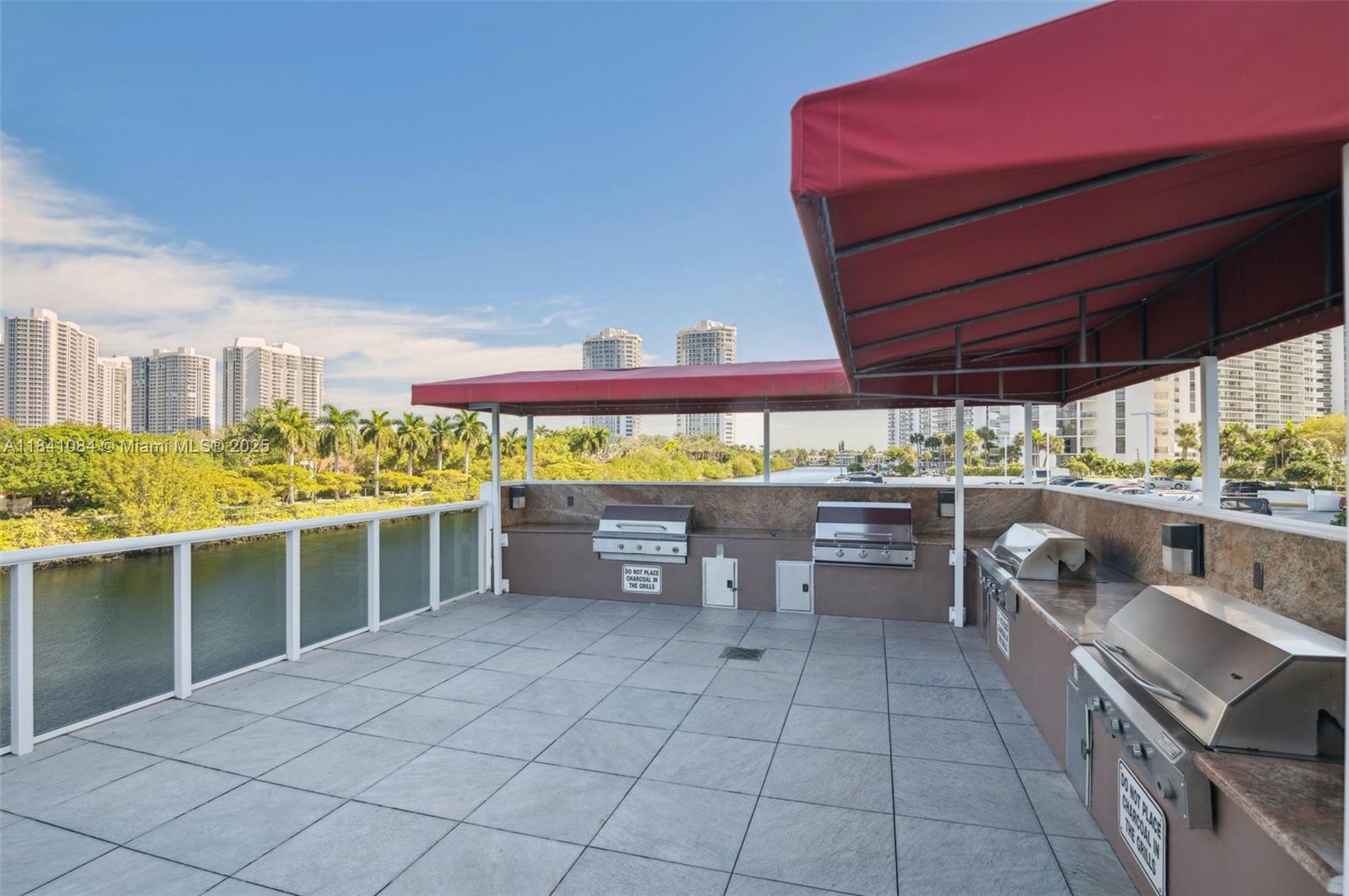 Photo of 3675 Country Club Dr  #2502, Aventura, Florida, 33180 - BBQ Area Alongside the Intracoastal Waterways