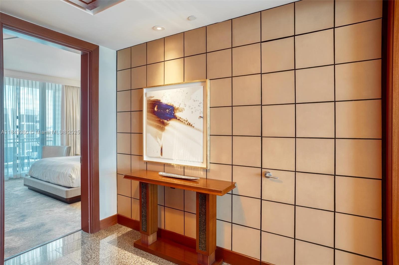 Photo of 10295 Collins Ave #1014 (10295), Bal Harbour, Florida, 33154 - Foyer entrance with bedroom to the left.