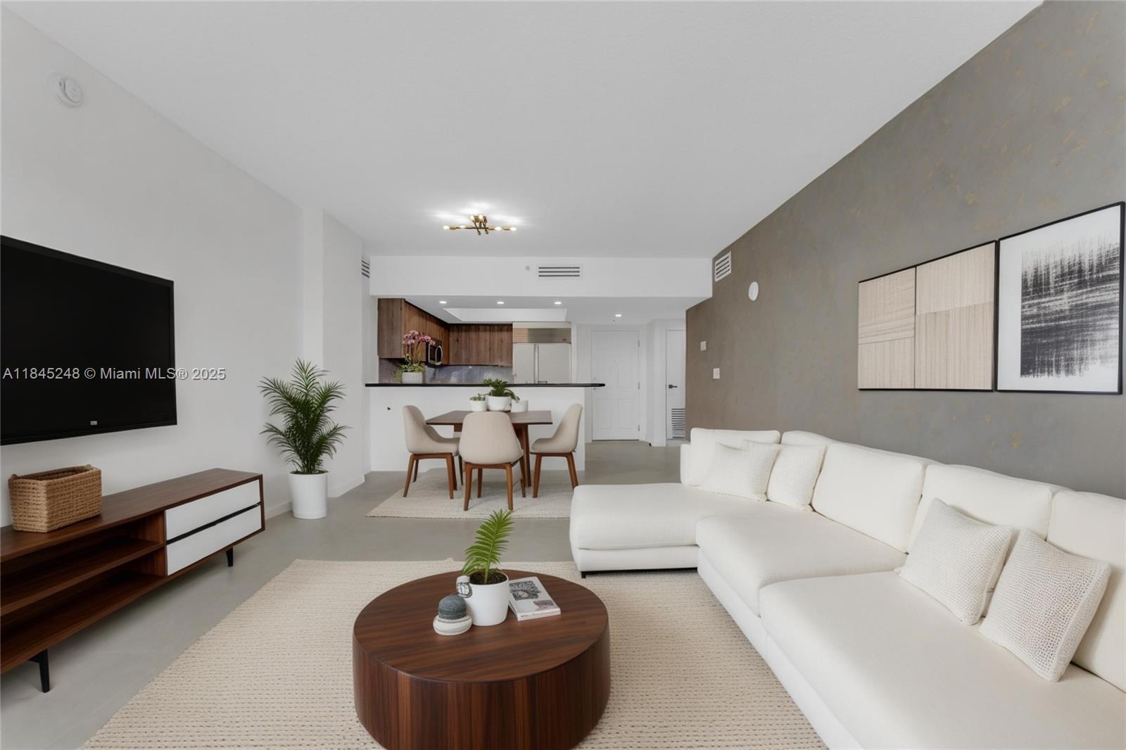 Photo of 140 Dixie Hwy  #735, Hollywood, Florida, 33020 - staged living room