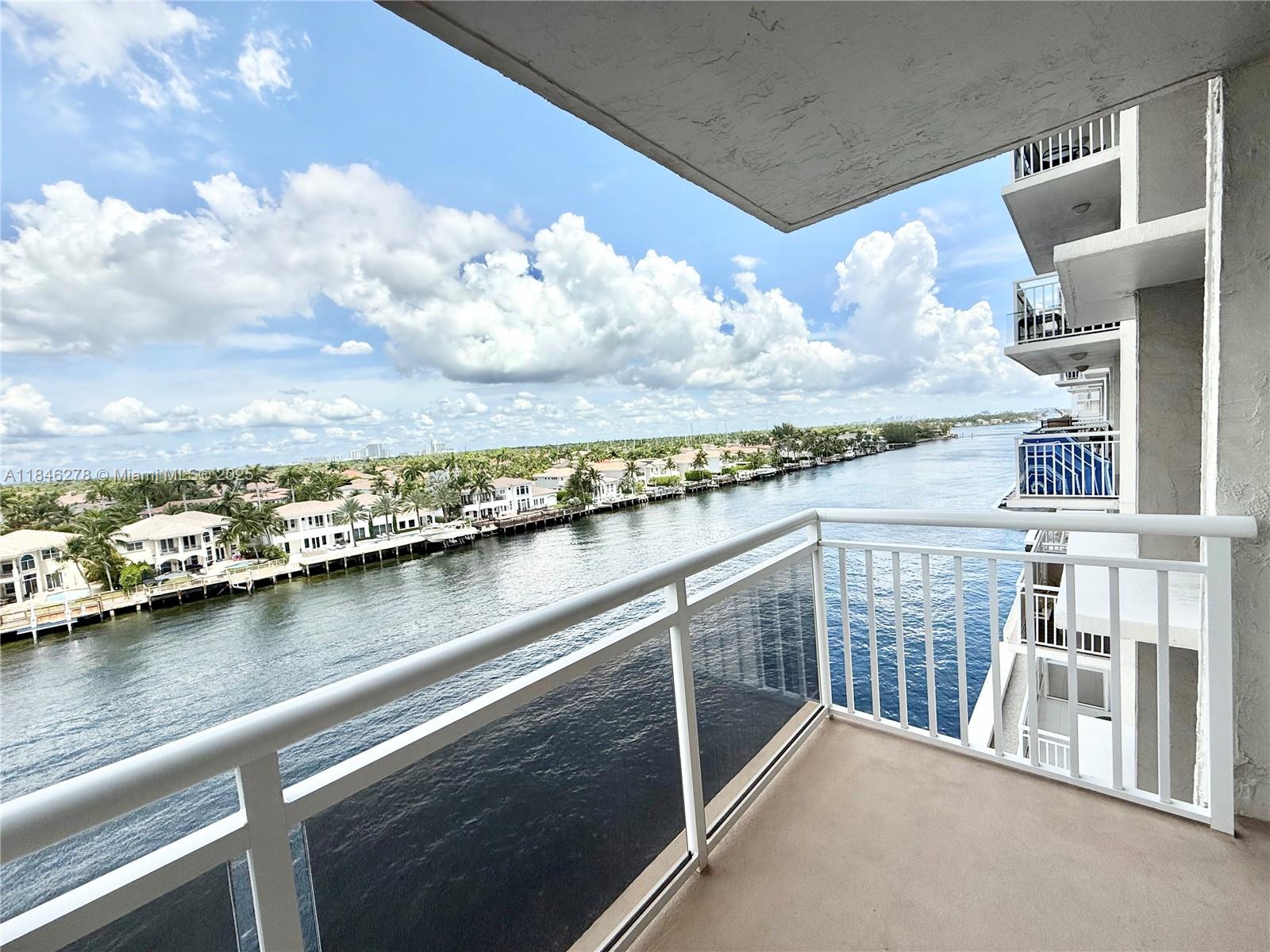 Photo of 1600 Ocean Dr  #7B, Hollywood, Florida, 33019 - Huge balcony with great views of the intracoastal & beautiful sunsets.