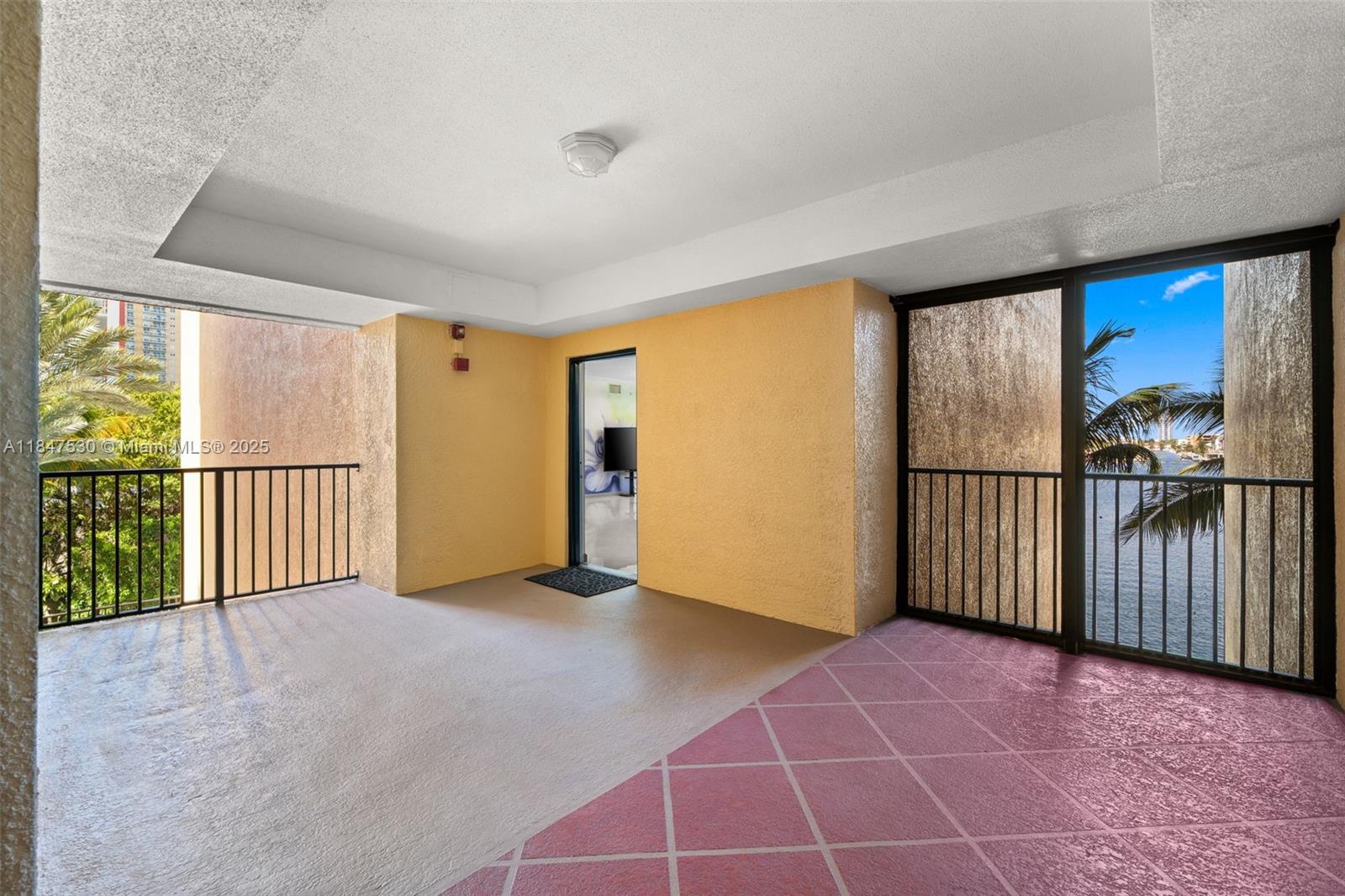 Photo of 17100 Bay Rd  #1404, Sunny Isles Beach, Florida, 33160 - entrance in to the apartment ( corner unit)
