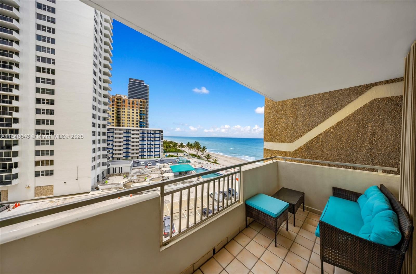 Photo of 3180 Ocean Dr  #607, Hallandale Beach, Florida, 33009 - View from balcony