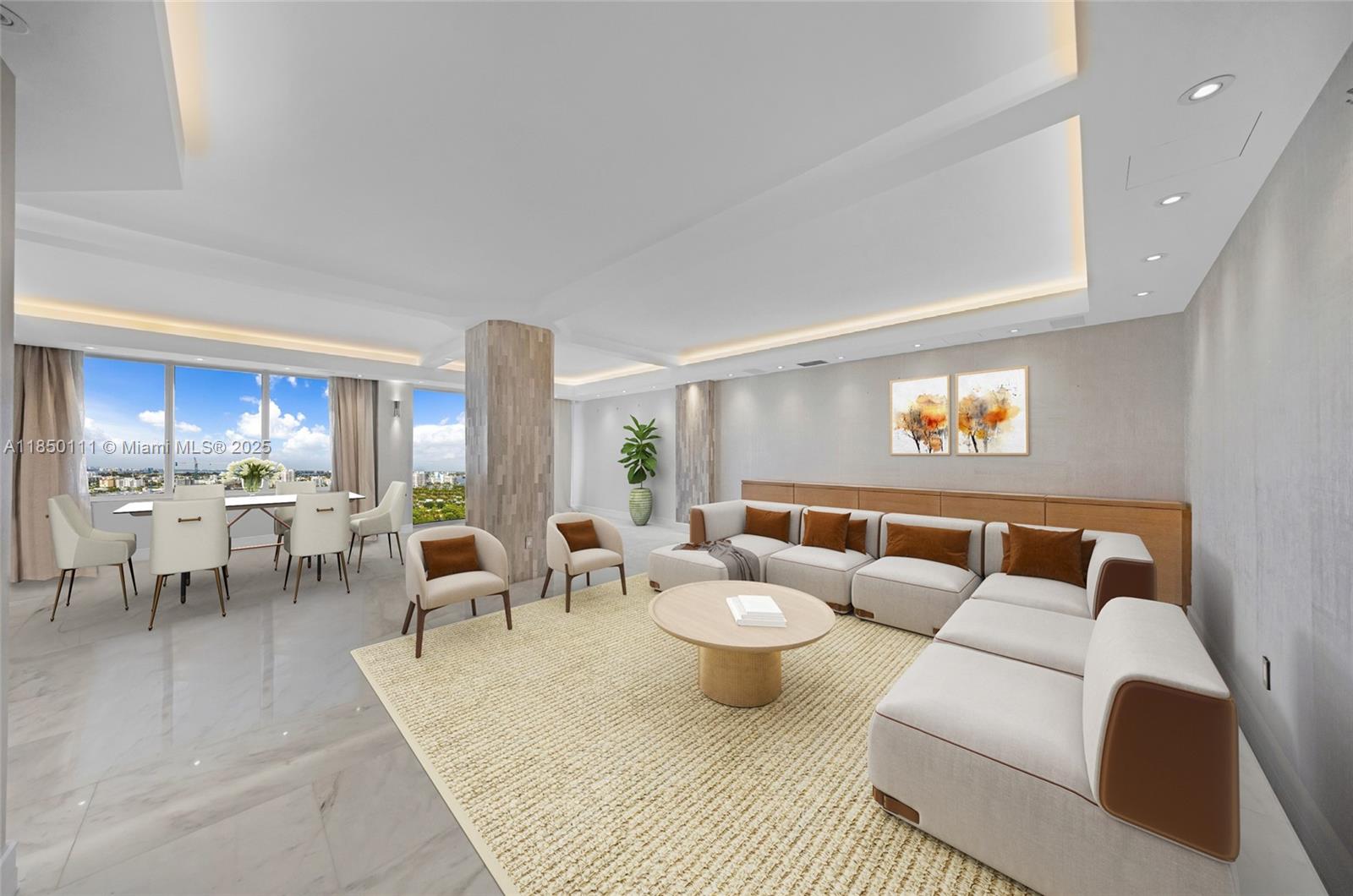 Photo of 9801 Collins Ave #PH11 Great Renovation, Bal Harbour, Florida, 33154 - Furniture Rendering