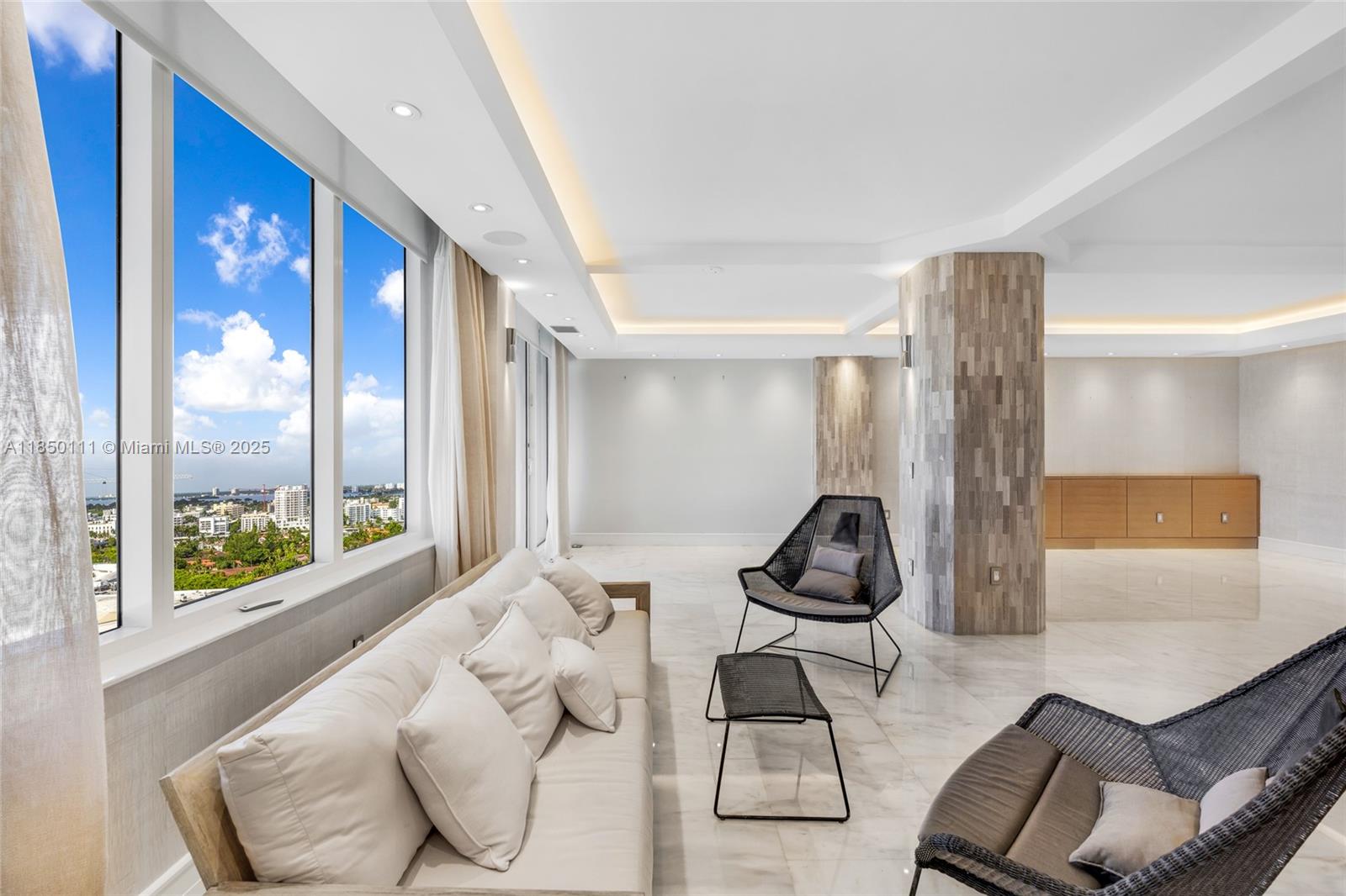 Photo of 9801 Collins Ave  #PH11 Great Renovation, Bal Harbour, Florida, 33154 - Dinning area for a table for 12 people.