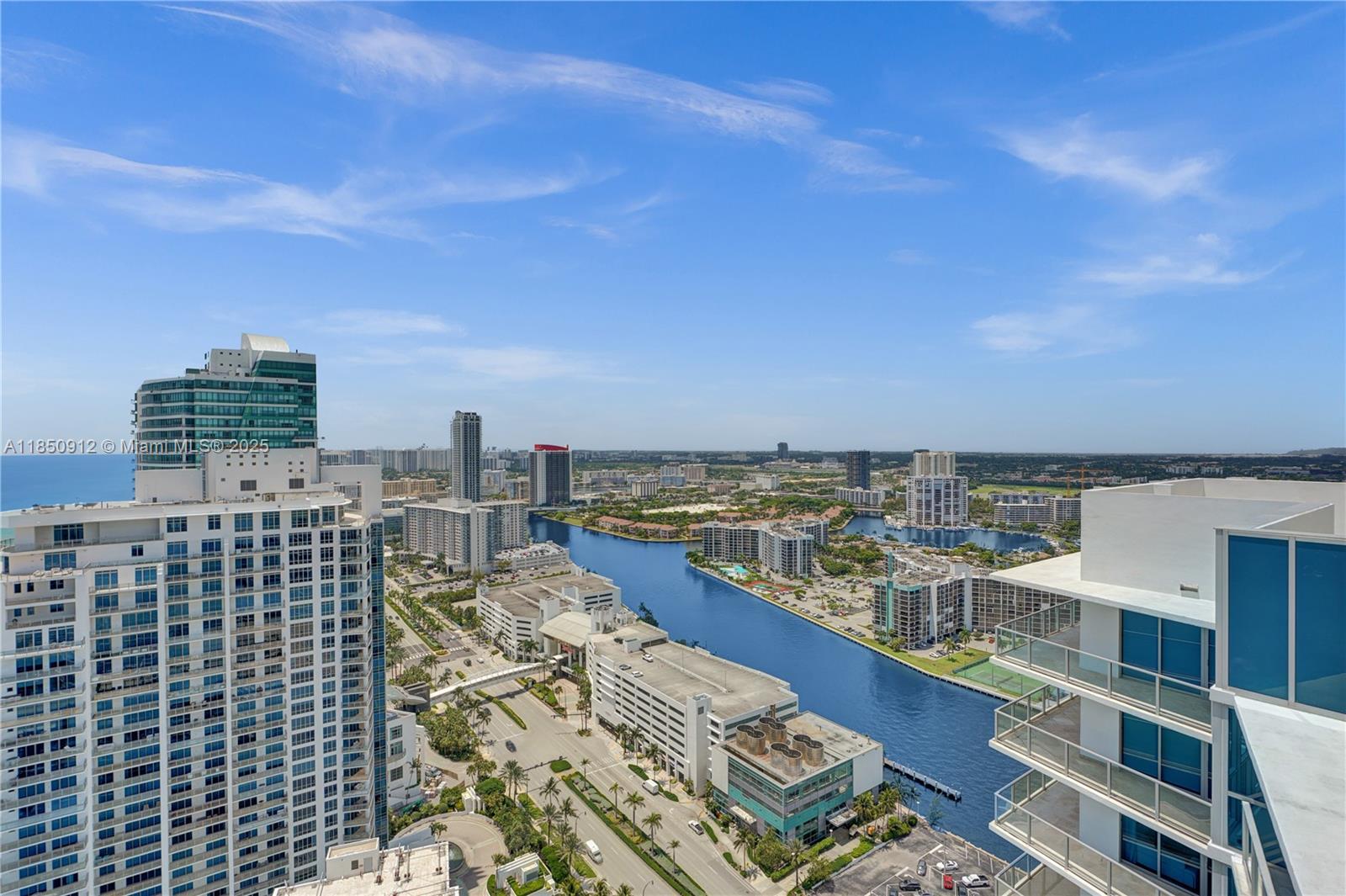 Photo of 3101 Ocean Dr  #3506, Hollywood, Florida, 33019 - Views from balcony outside primary bedroom & second bedroom