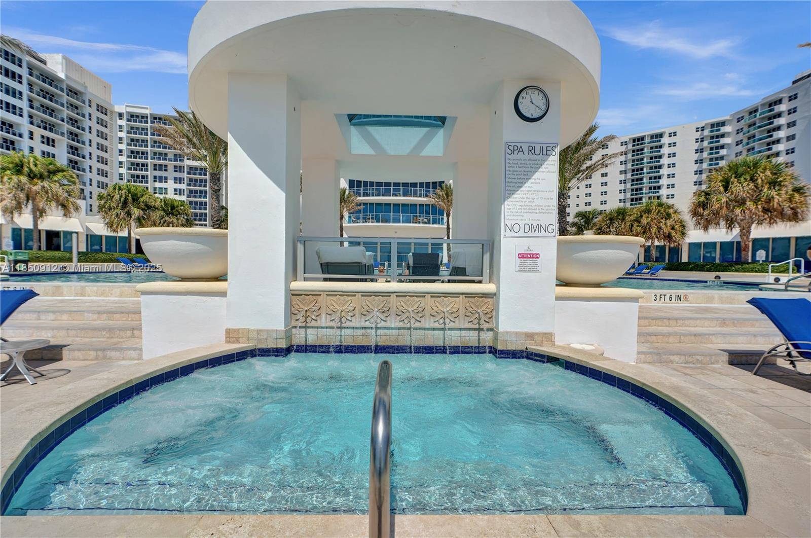 Photo of 3101 Ocean Dr  #3506, Hollywood, Florida, 33019 - Spa/Jacuzzi by the pool