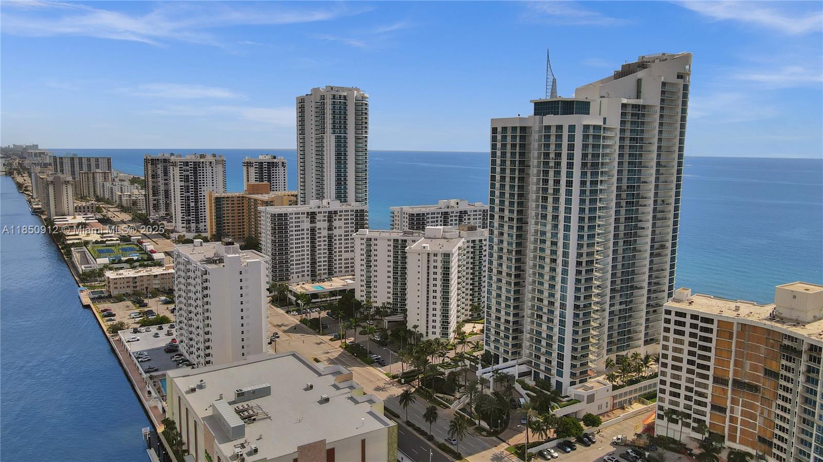 Photo of 3101 Ocean Dr  #3506, Hollywood, Florida, 33019 - Aerial with ocean & intracoastal