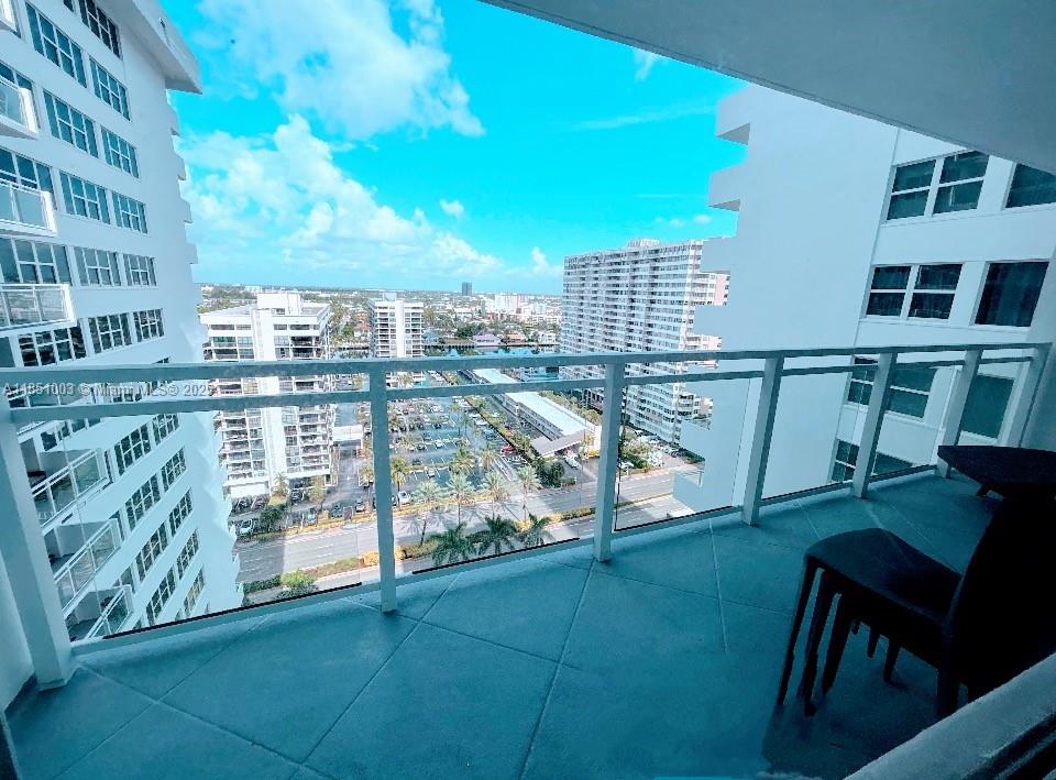 Photo of 2030 Ocean Dr  #1802, Hallandale Beach, Florida, 33009 - BEDROOM VIEW WITH PLUS+SIZED TERRACE