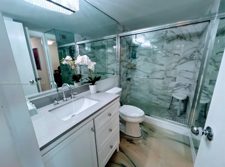 Photo of 2030 Ocean Dr  #1802, Hallandale Beach, Florida, 33009 - BATHROOM WITH SWALK-IN SHOWER