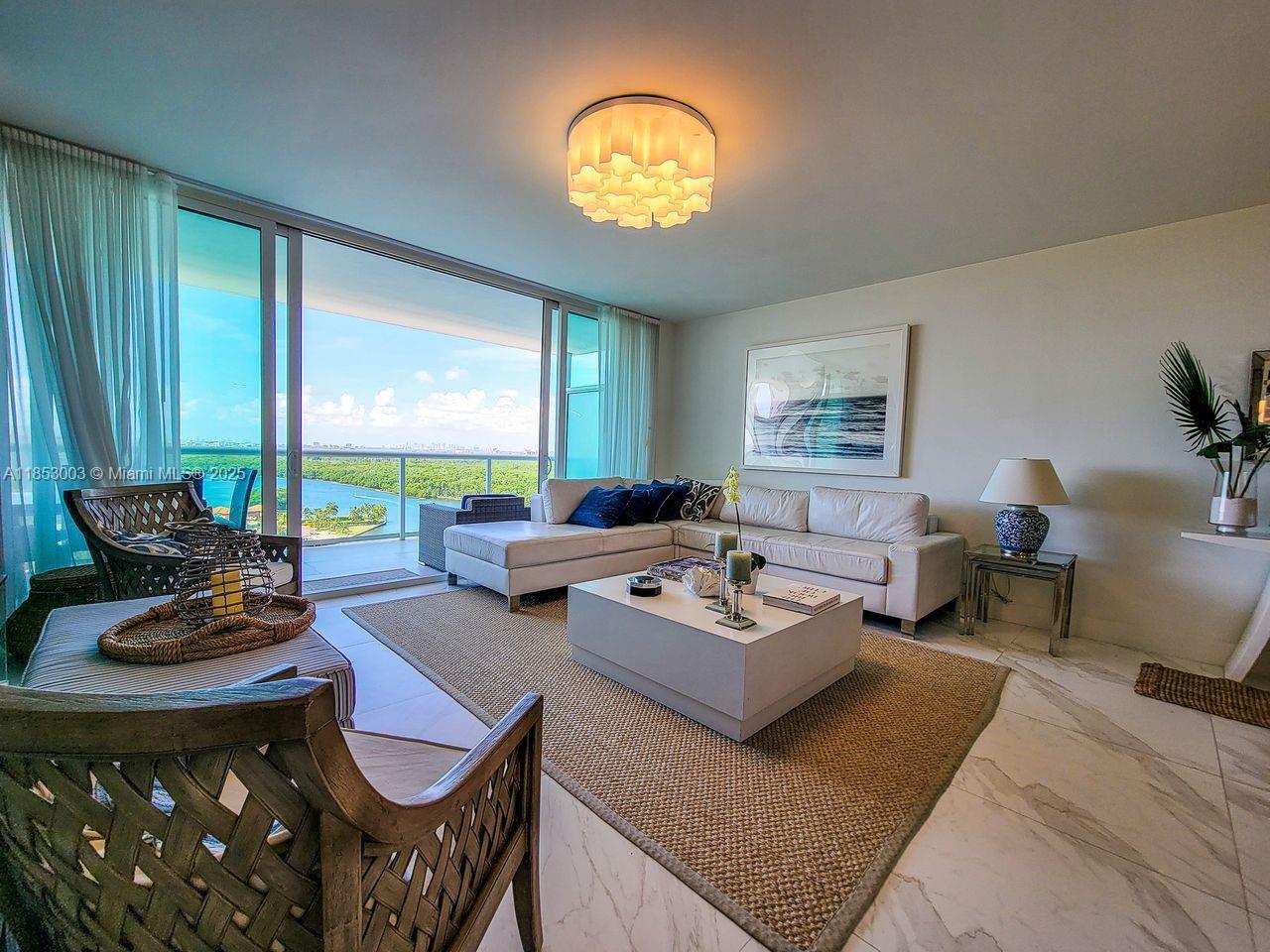 Photo of 400 Sunny Isles Blvd  #1604, Sunny Isles Beach, Florida, 33160 - Living area view