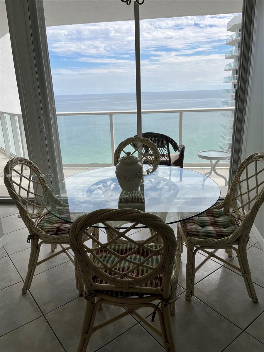 Photo of 16485 Collins Ave  #2538, Sunny Isles Beach, Florida, 33160 - Eat-In Kitchen with Ocean View