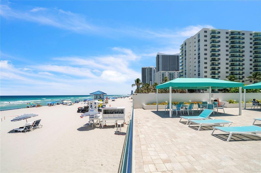 Photo of 3725 Ocean  #405, Hollywood, Florida, 33019 - Step from pool deck into the sand