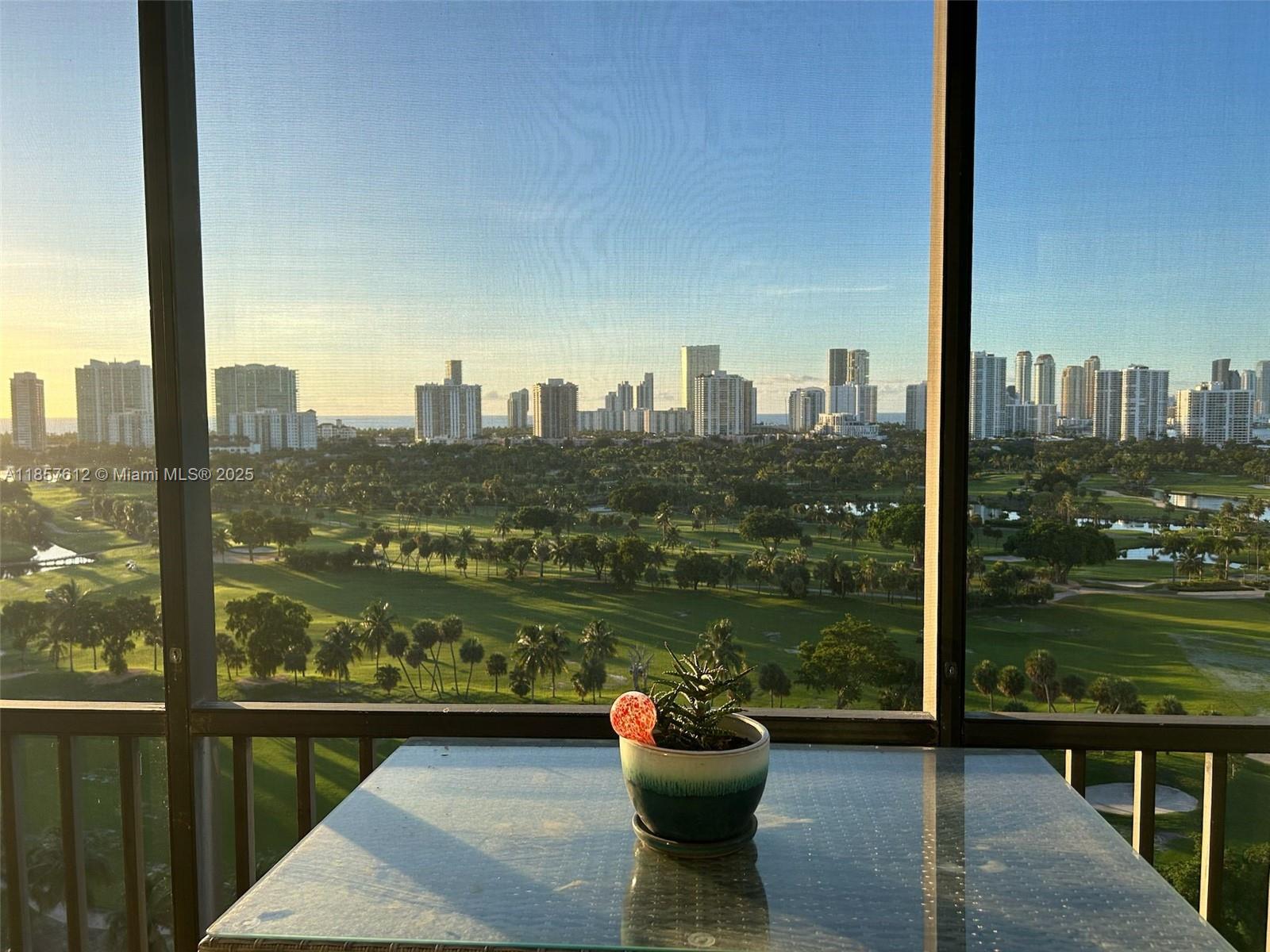 Photo of 20335 Country Club Dr  #1808, Aventura, Florida, 33180 - View from the terrace