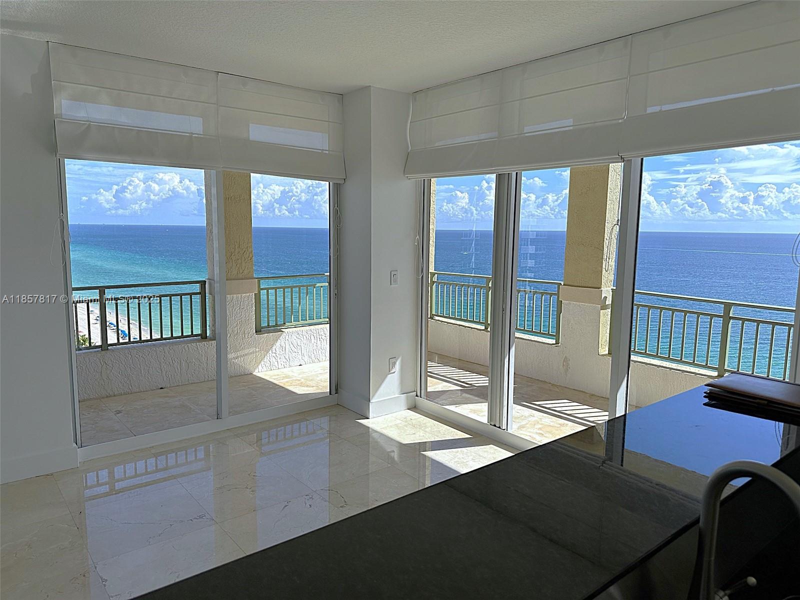 Photo of 2080 Ocean Drive  #MPH12, Hallandale Beach, Florida, 33009 - Dining Area off open Kitchen with a View