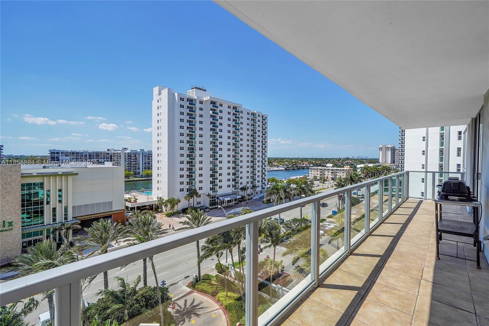 Photo of 3101 Ocean Dr  #701, Hollywood, Florida, 33019 - Direct west view of Intracoastal and Ocean Dr