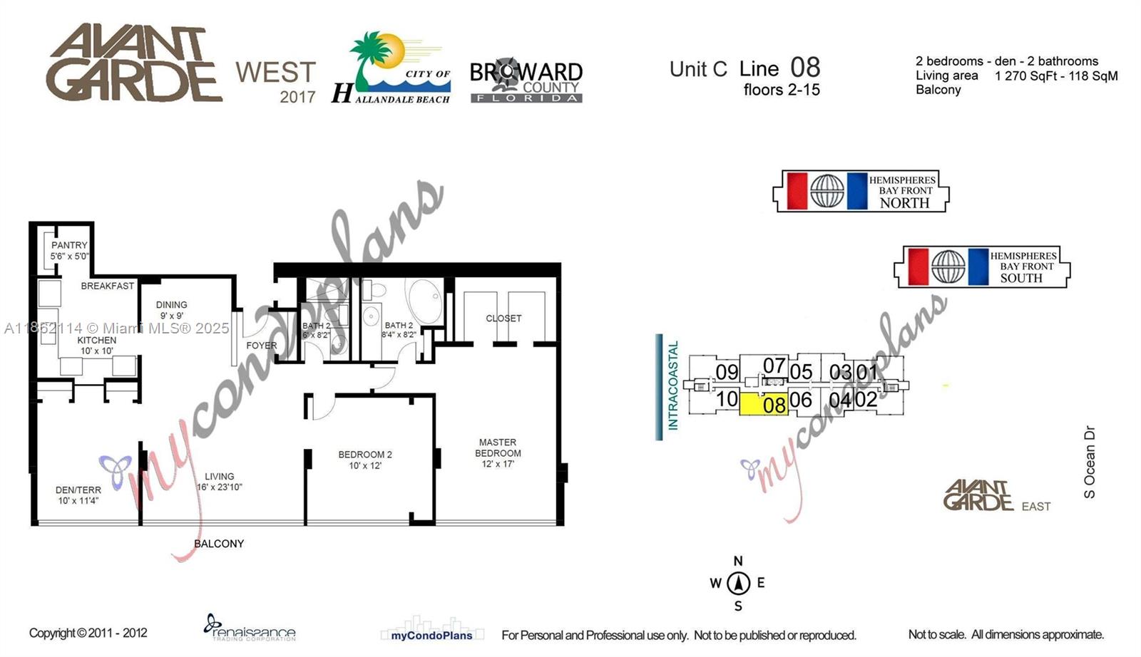 Photo of 2017 Ocean Dr  #1008, Hallandale Beach, Florida, 33009 -