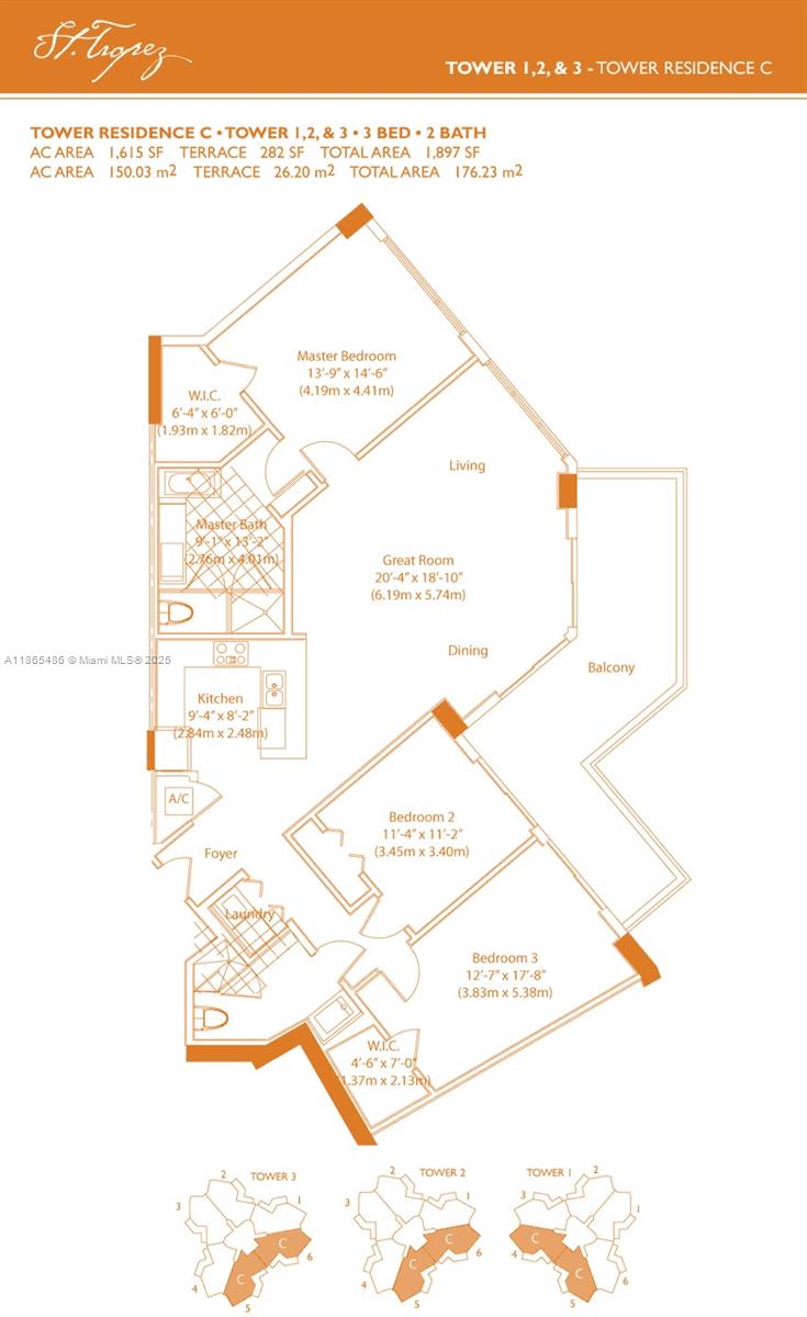 Photo of 200 Sunny Isles Blvd  #2-1402, Sunny Isles Beach, Florida, 33160 - Floor Plan