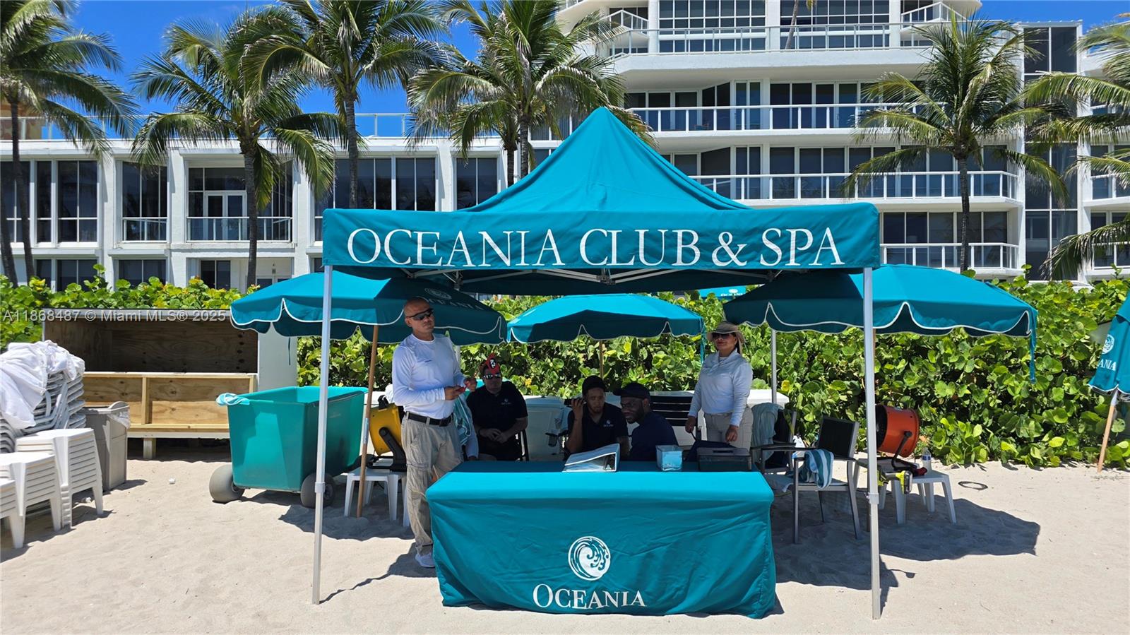 Photo of 16445 Collins Ave  #925, Sunny Isles Beach, Florida, 33160 - Full beach service, chair, umbrella, towels, food beach service