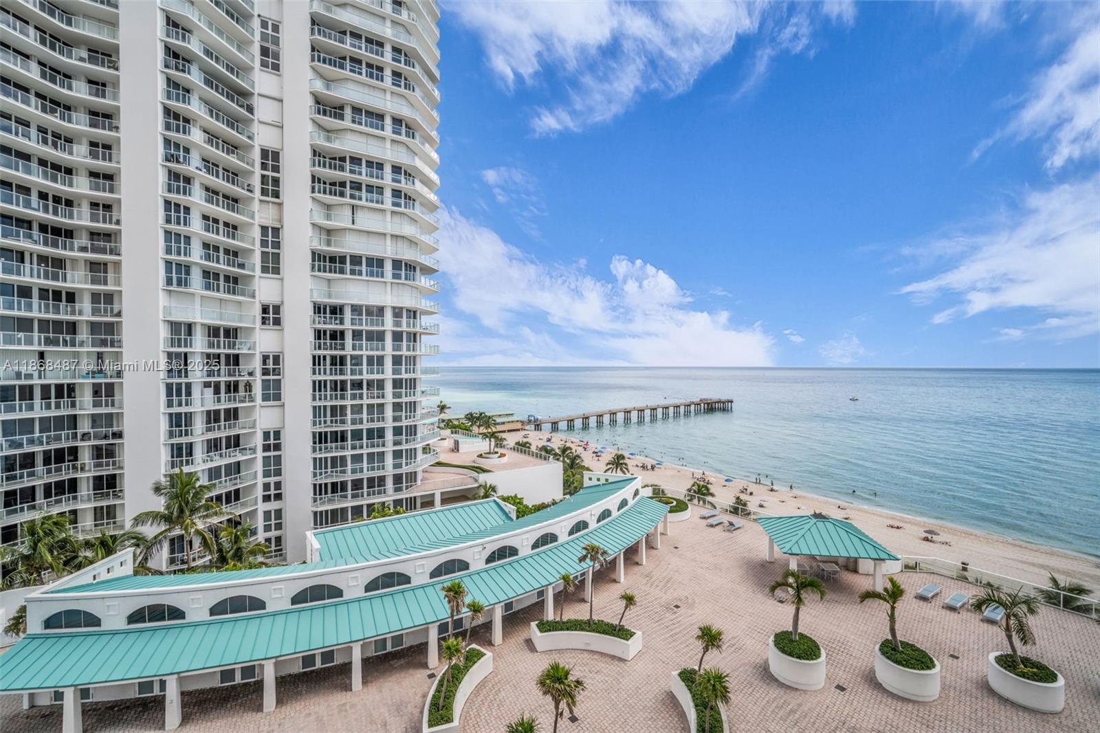Photo of 16445 Collins Ave  #925, Sunny Isles Beach, Florida, 33160 - View from the balcony