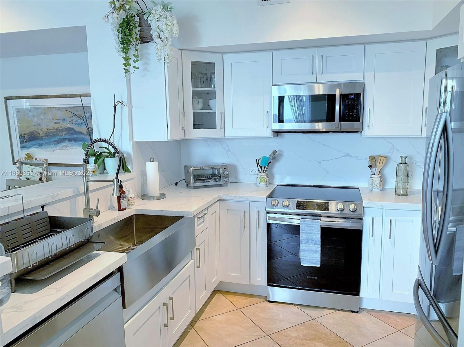 Photo of 2080 OCEAN DRIVE #PH3, Hallandale Beach, Florida, 33009 - Remodeled Kitchen with high-end appliances