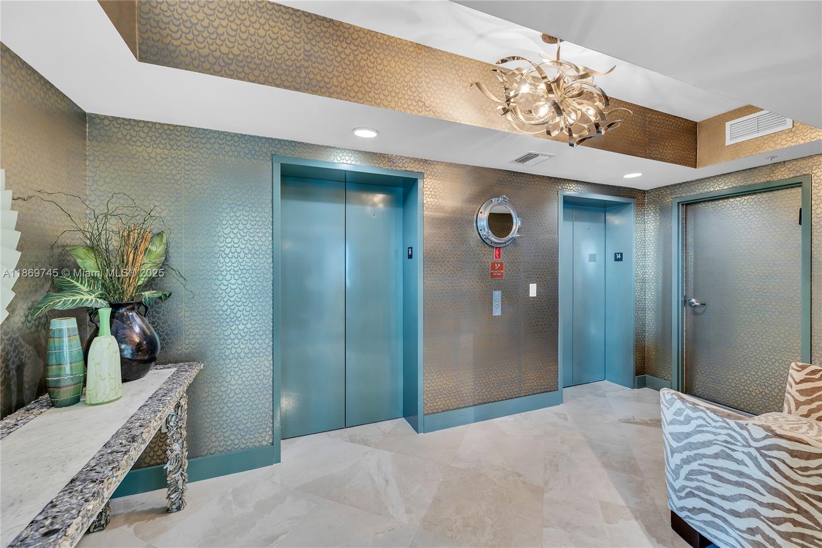 Photo of 3535 Ocean Dr #1405, Hollywood, Florida, 33019 - PRIVATE ELEVATOR FOYER