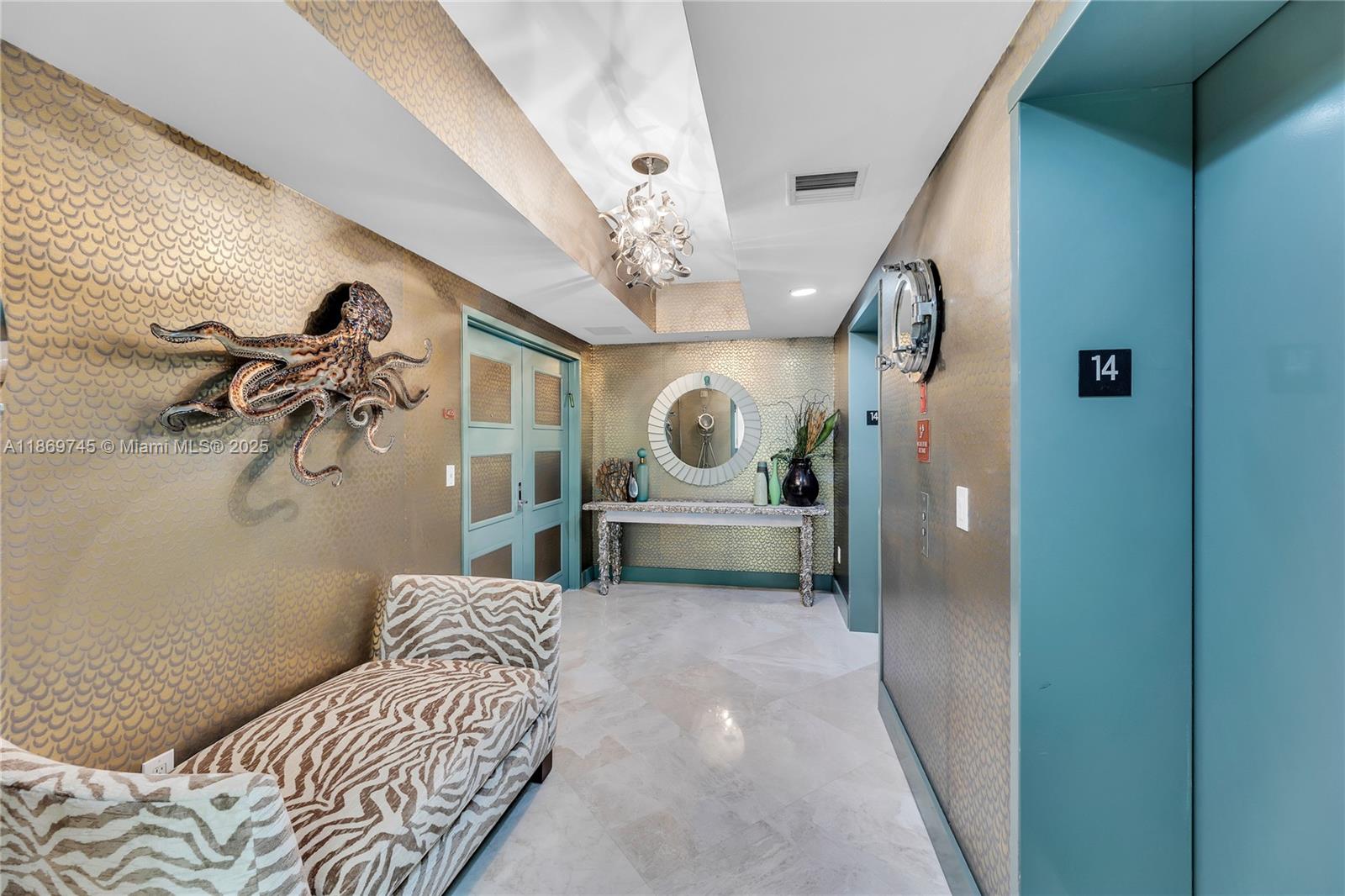 Photo of 3535 Ocean Dr #1405, Hollywood, Florida, 33019 - PRIVATE ELEVATOR FOYER