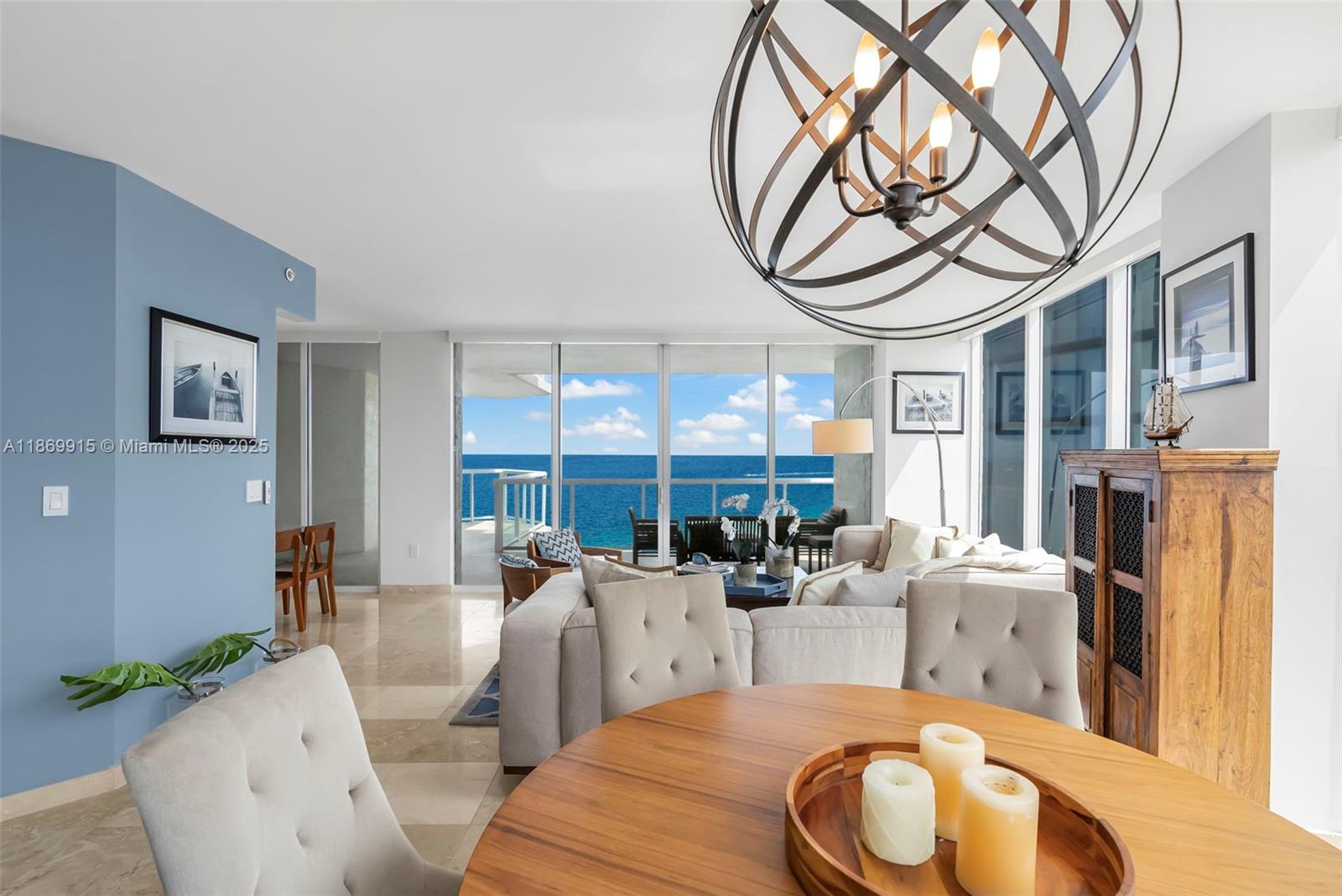 Photo of 18671 Collins Ave  #1603, Sunny Isles Beach, Florida, 33160 - BEAUTIFUL VIEWS FROM DINING AREA.