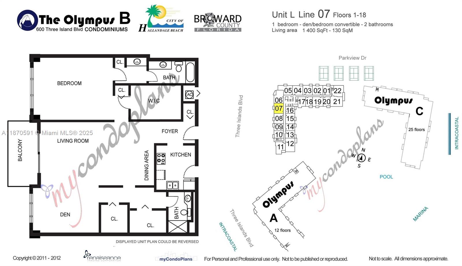 Photo of 600 Three Islands Blvd  #1707, Hallandale Beach, Florida, 33009 - 