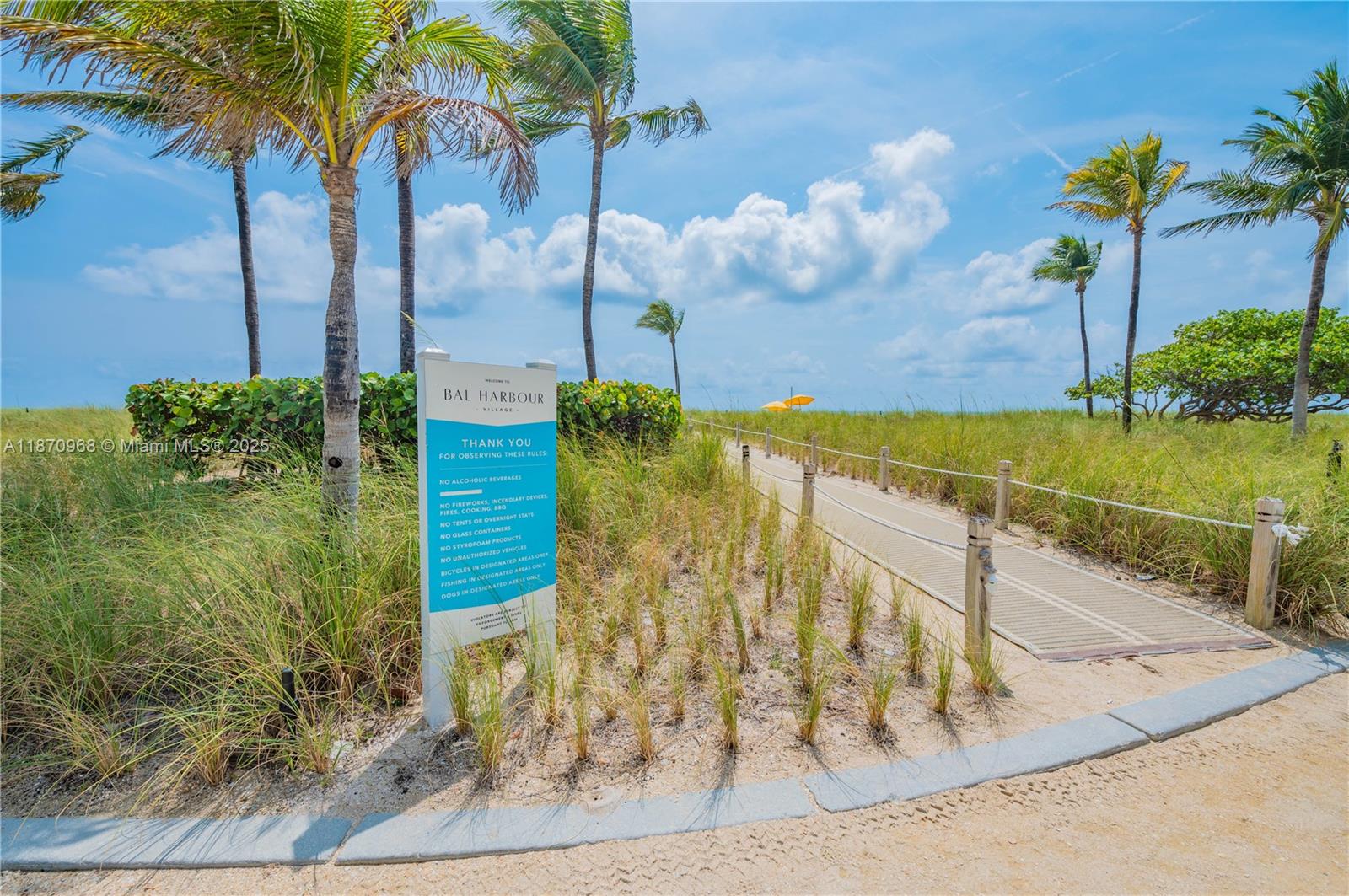 Photo of 9801 Collins Ave  #4Y, Bal Harbour, Florida, 33154 - Beach Access