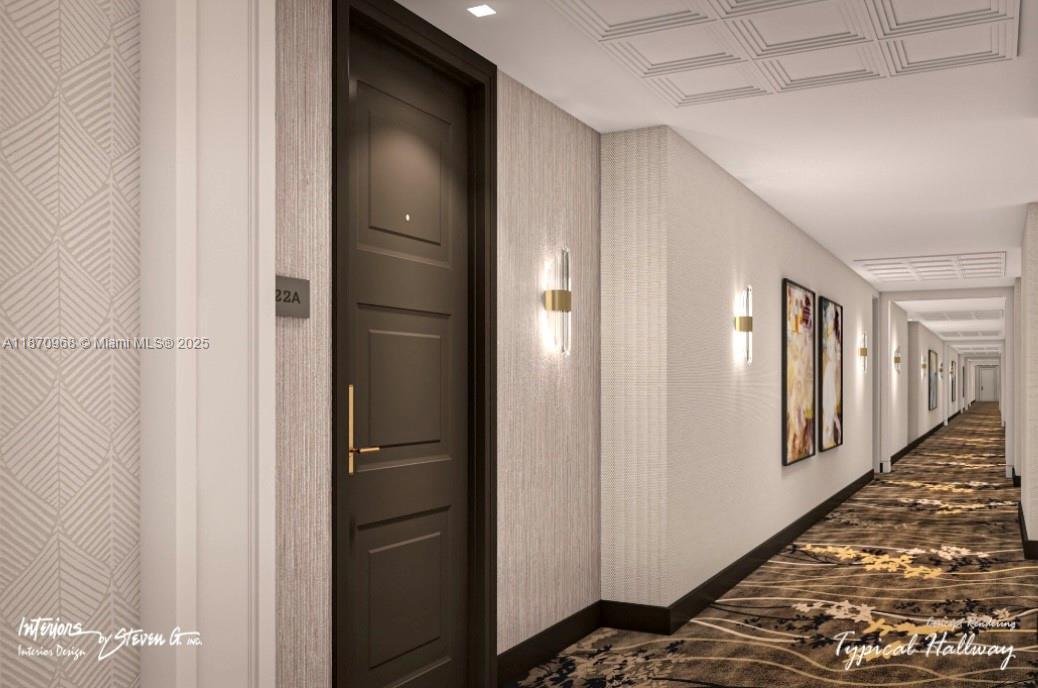 Photo of 9801 Collins Ave  #4Y, Bal Harbour, Florida, 33154 - Rendering of Hallways