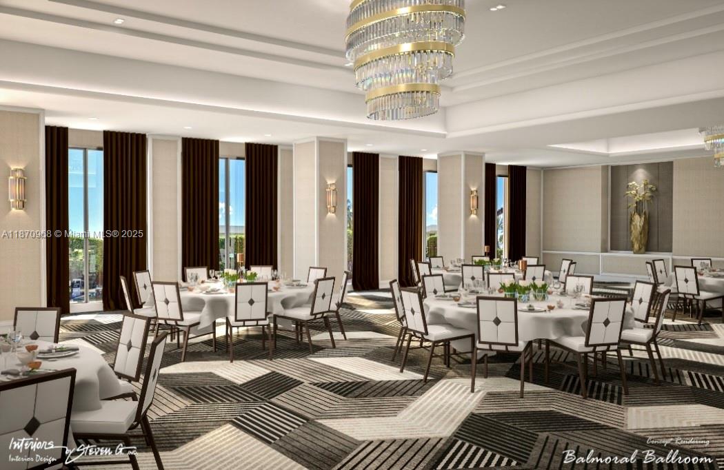 Photo of 9801 Collins Ave  #4Y, Bal Harbour, Florida, 33154 - Rendering of Ball Room