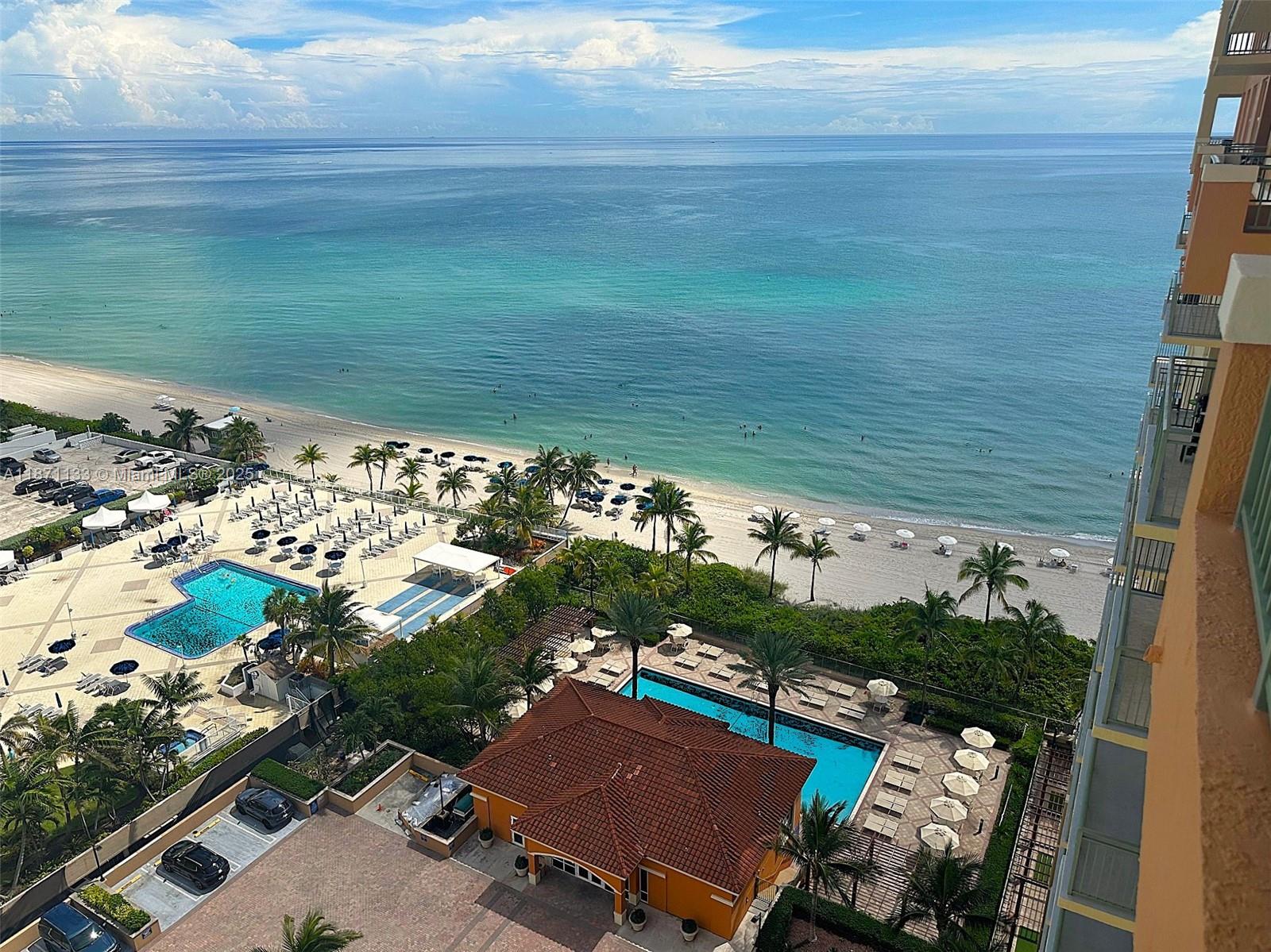 Photo of 2080 OCEAN DRIVE  #LPH06, Hallandale Beach, Florida, 33009 - 2080 Pool Area and beach