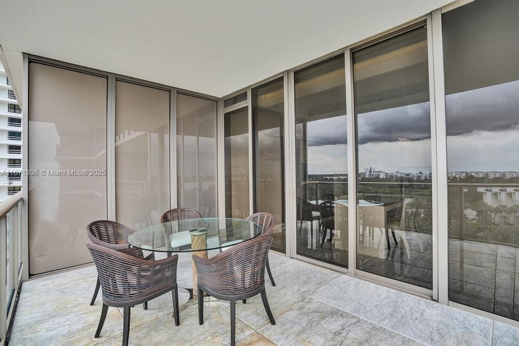 Photo of 9705 Collins Ave  #702N, Bal Harbour, Florida, 33154 - kitchen balcony