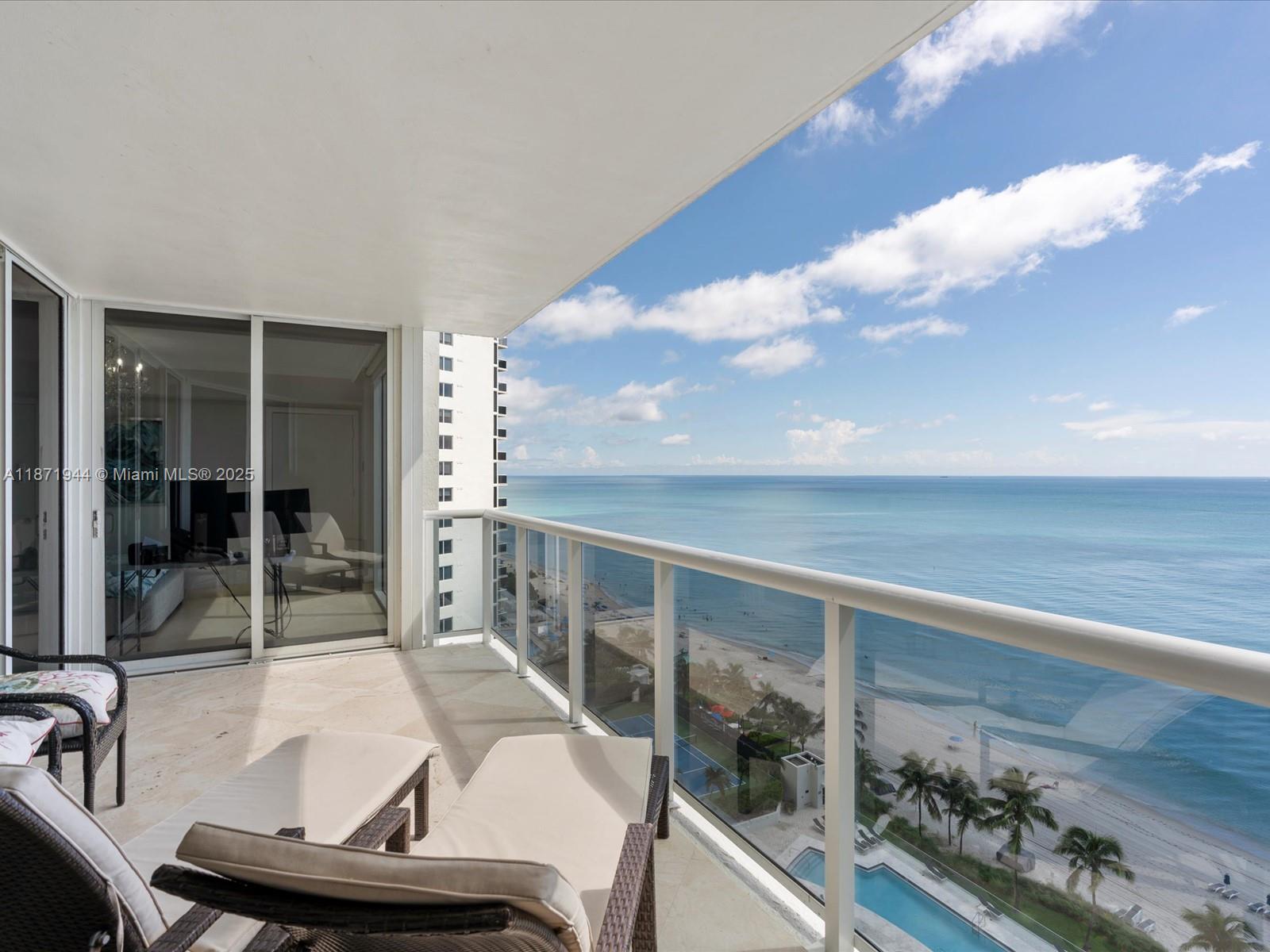 Photo of 19111 Collins Ave  #1406, Sunny Isles Beach, Florida, 33160 - East Side Balcony