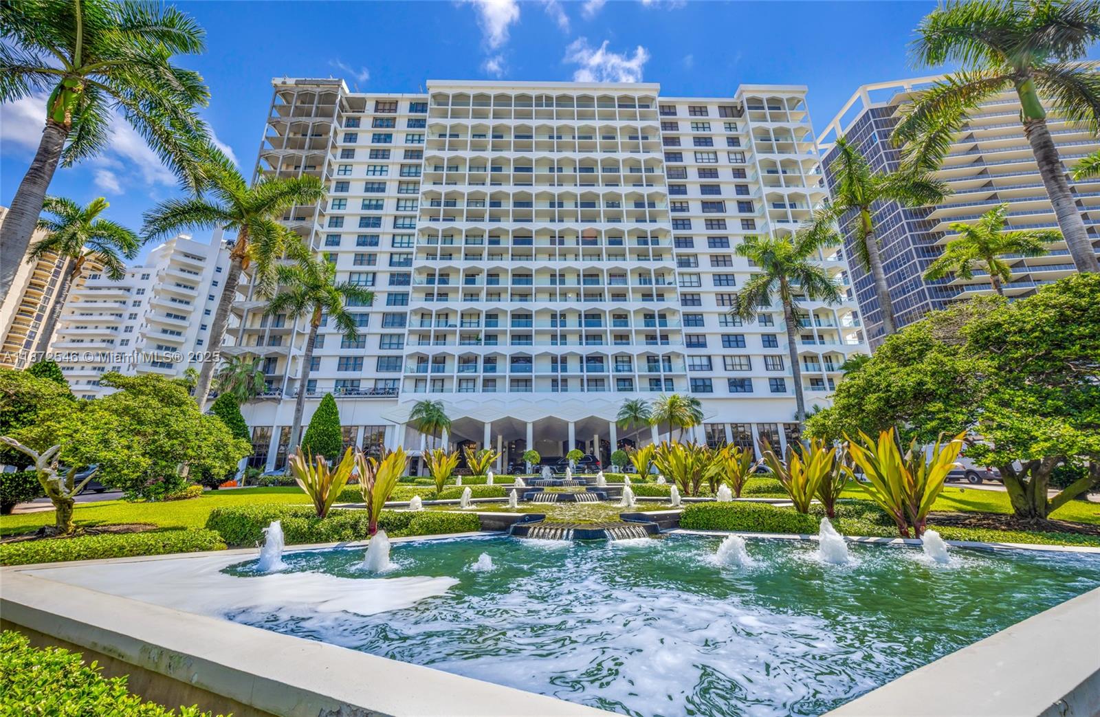 Photo of 9801 Collins Ave #5Q, Bal Harbour, Florida, 33154 - The Balmoral with new glass balcony, just painted