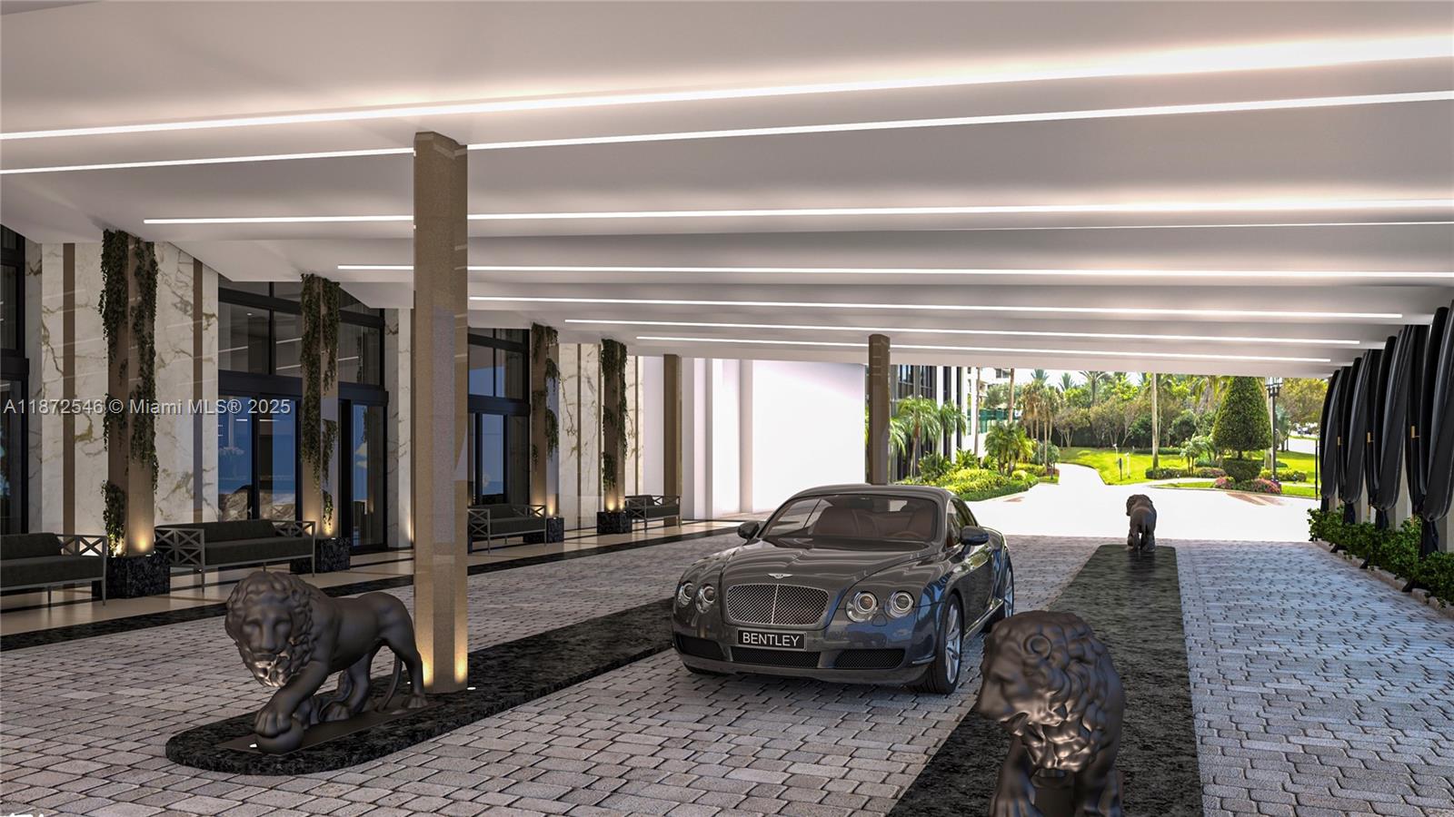 Photo of 9801 Collins Ave  #5Q, Bal Harbour, Florida, 33154 - Valet parking entrance