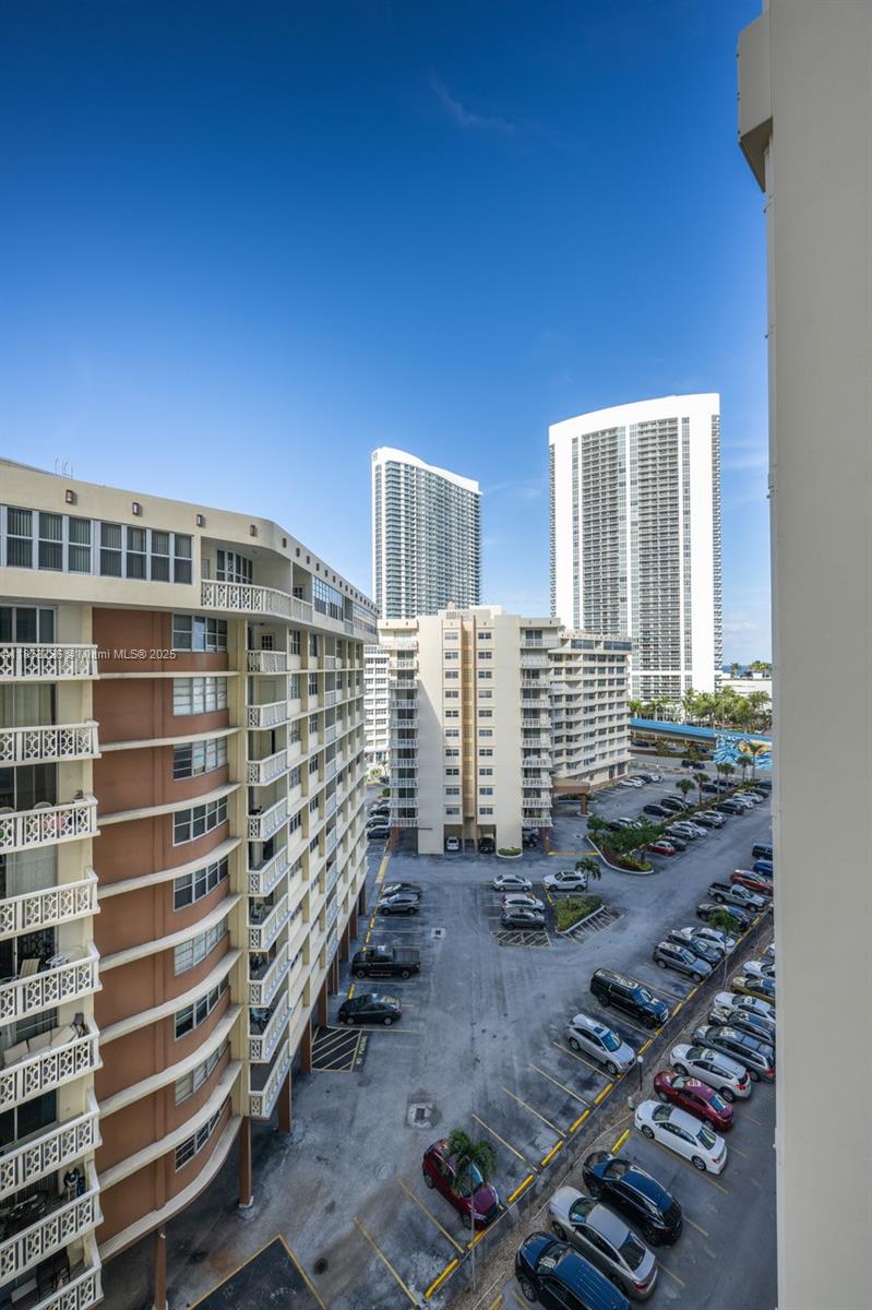 Photo of 1833 Ocean Dr  #1007, Hallandale Beach, Florida, 33009 - City/Ocean line view from the open balcony