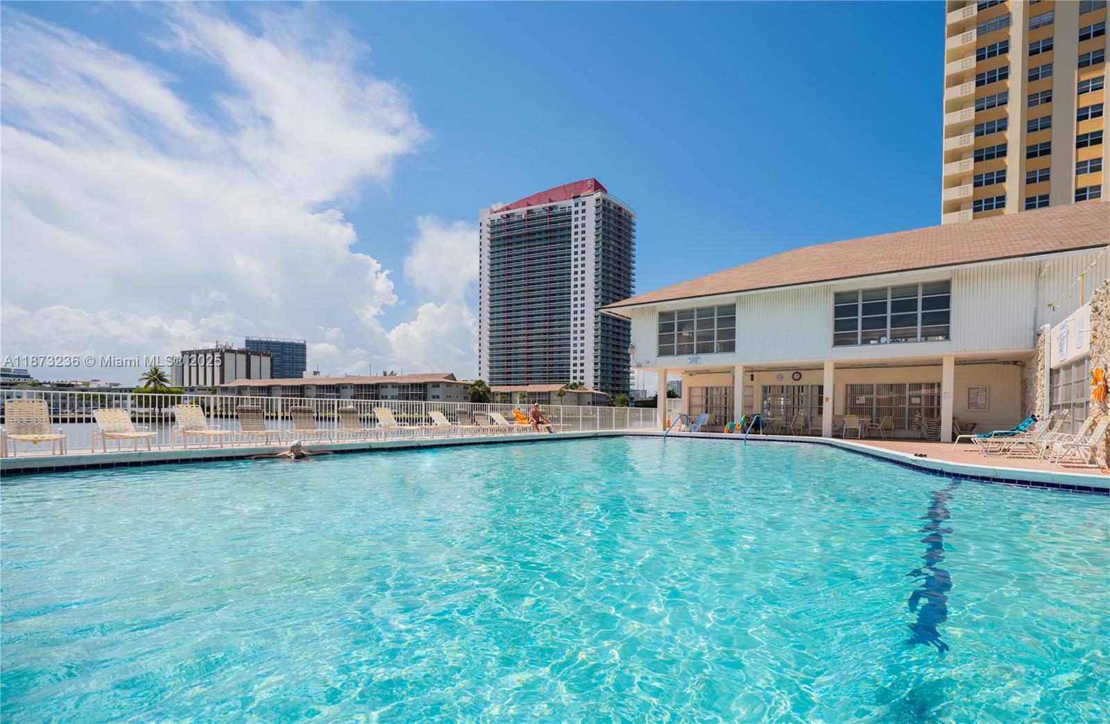 Photo of 1833 Ocean Dr  #1007, Hallandale Beach, Florida, 33009 - Large bay-front heated Pool
