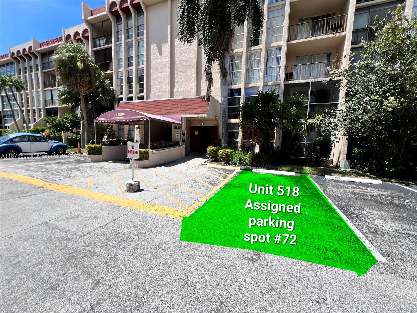 Photo of 2101 Atlantic Shores Blvd  #518, Hallandale Beach, Florida, 33009 - Assigned parking #72
