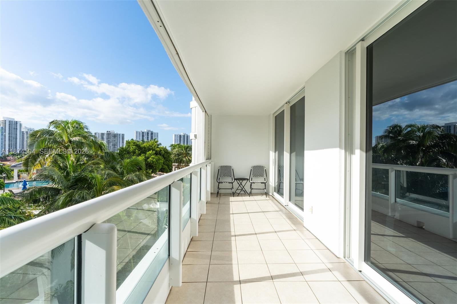 Photo of 21055 Yacht Club Dr #605, Aventura, Florida, 33180 - Second Balcony
