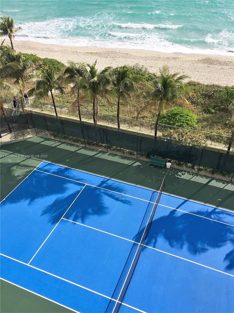 Photo of 2080 OCEAN DRIVE  #1010, Hallandale Beach, Florida, 33009 - Tennis Court off pool and ocean