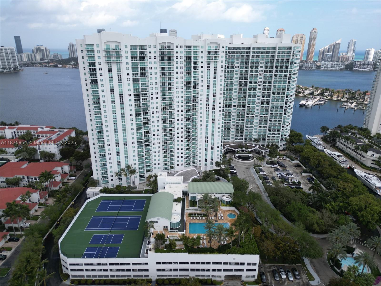 Photo of 3301 183rd St #PH9, Aventura, Florida, 33160 - Tennis, pickleball, Lifestyle pool, Spa & Gym area.Photos may be digitally staged or AI-edited for visualization purposes.